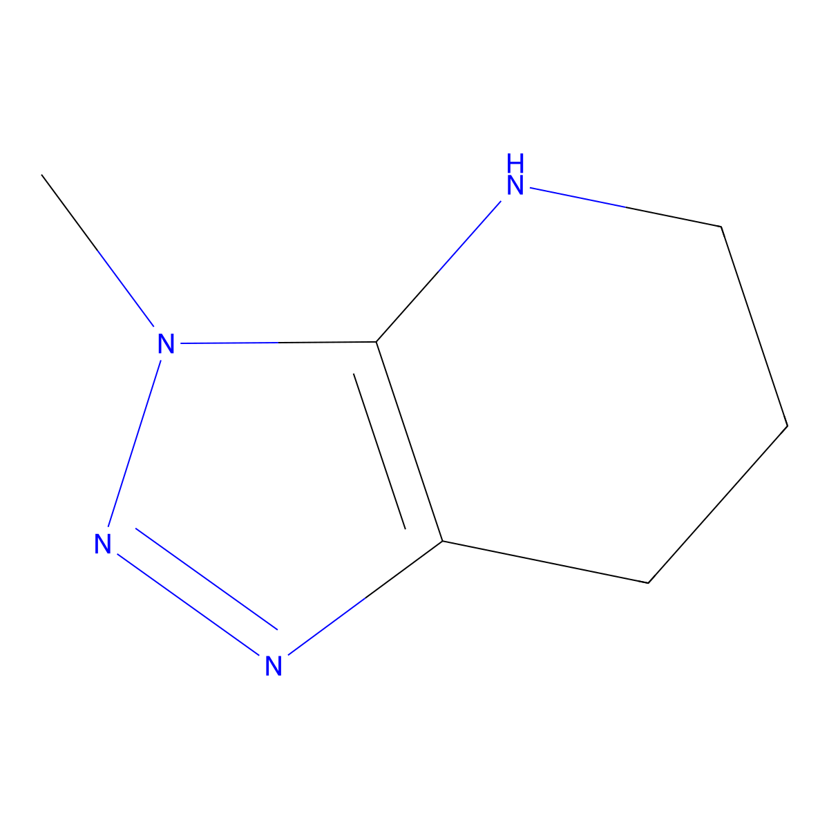 3-methyl-3H,4H,5H,6H,7H-[1,2,3]triazolo[4,5-b]pyridine molecular structure, CAS 1784673-29-5