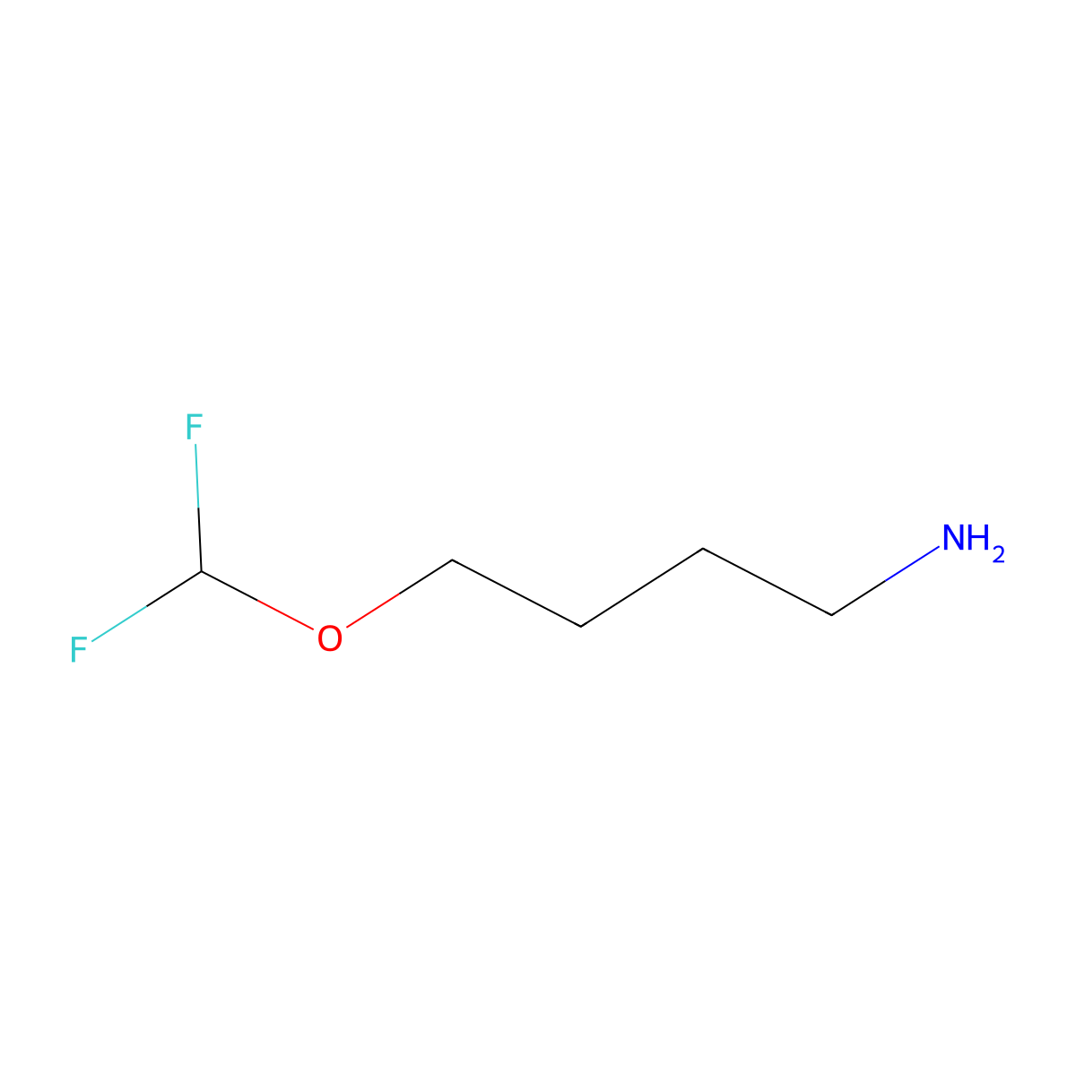 4-(Difluoromethoxy)butan-1-amine molecular structure, CAS 1784673-37-5