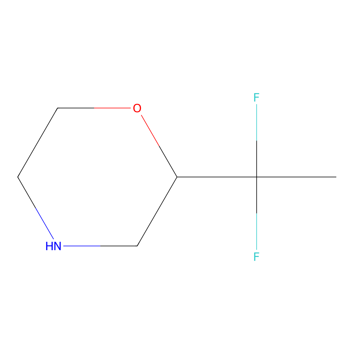 2-(1,1-Difluoroethyl)morpholine molecular structure, CAS 1784677-56-0