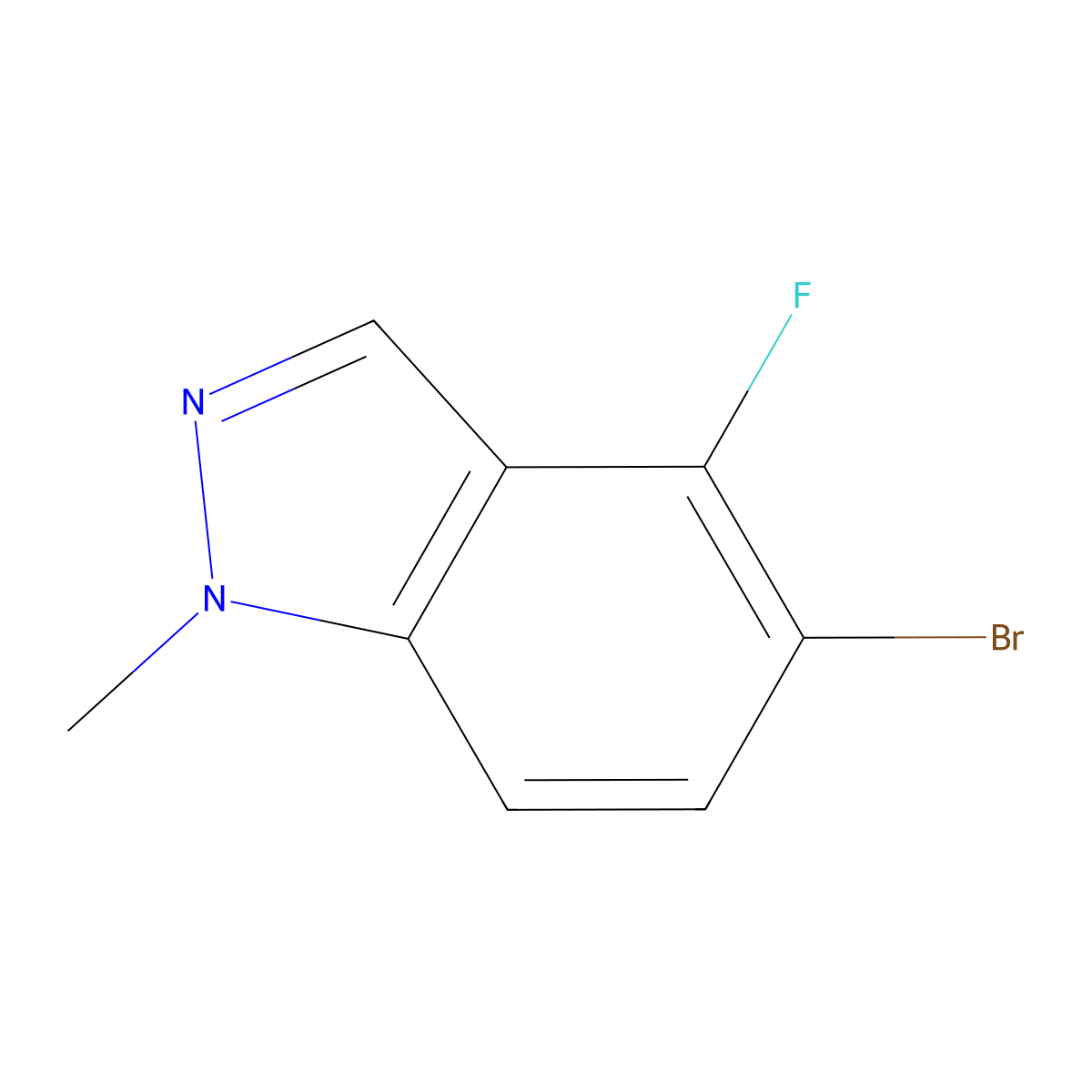 5-Bromo-4-fluoro-1-methyl-1h-indazole molecular structure, CAS 1784678-61-0