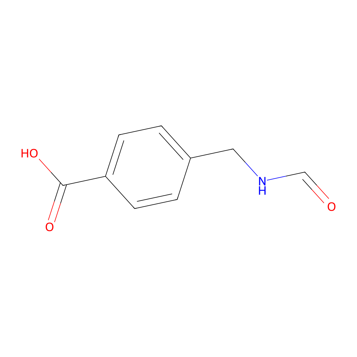4-(Formamidomethyl)benzoic acid molecular structure, CAS 17847-25-5
