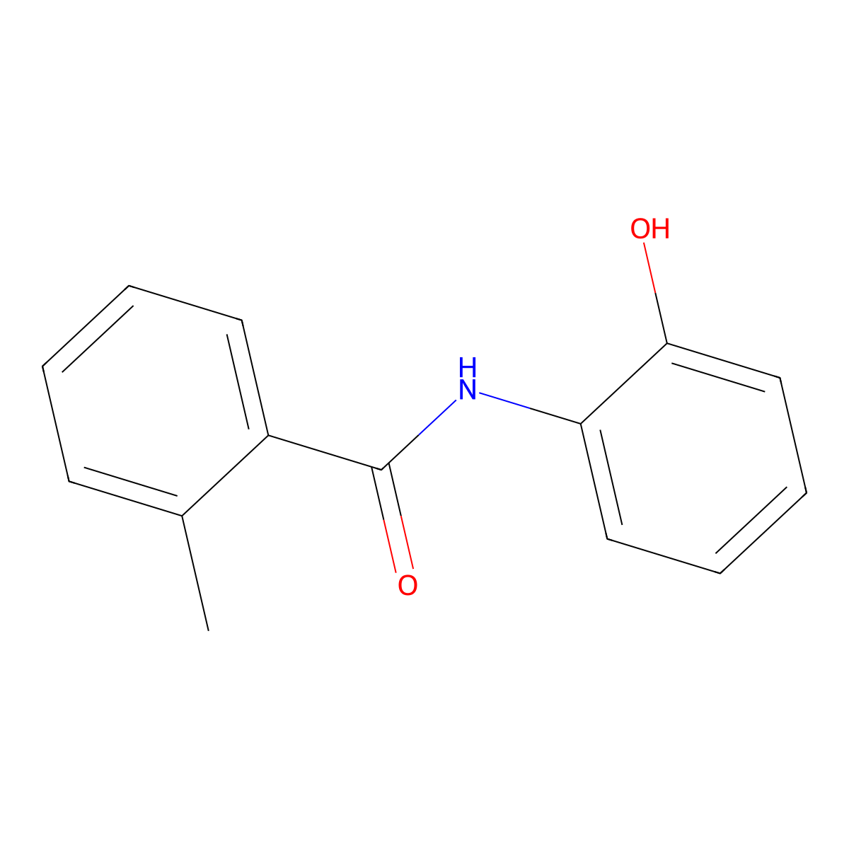 N-(2-hydroxyphenyl)-2-methylbenzamide molecular structure, CAS 17847-71-1