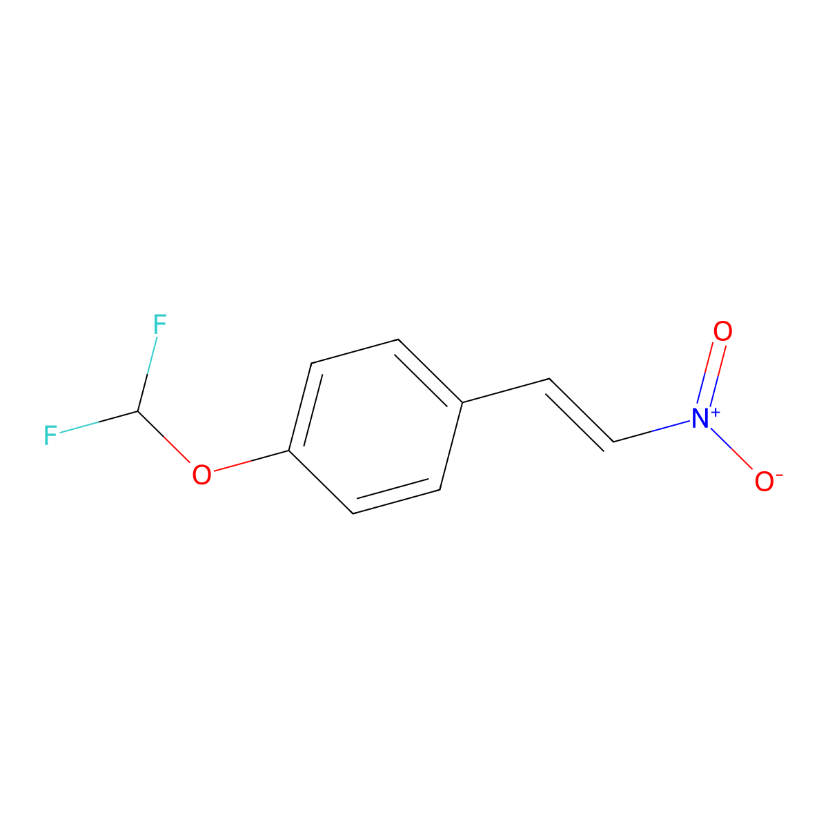 1-(Difluoromethoxy)-4-[(1E)-2-nitroethenyl]benzene molecular structure, CAS 1784746-78-6