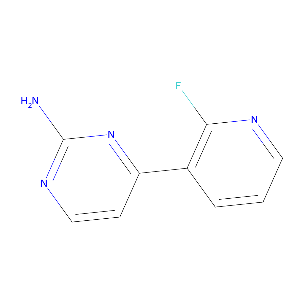 4-(2-Fluoropyridin-3-yl)pyrimidin-2-amine molecular structure, CAS 1784761-31-4