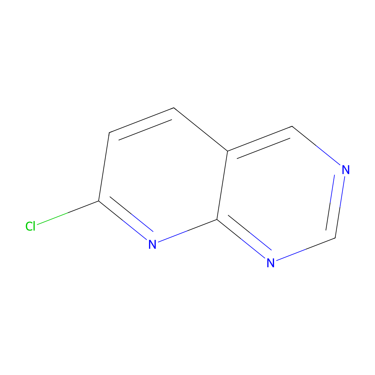 7-Chloropyrido[2,3-d]pyrimidine molecular structure, CAS 1784786-61-3