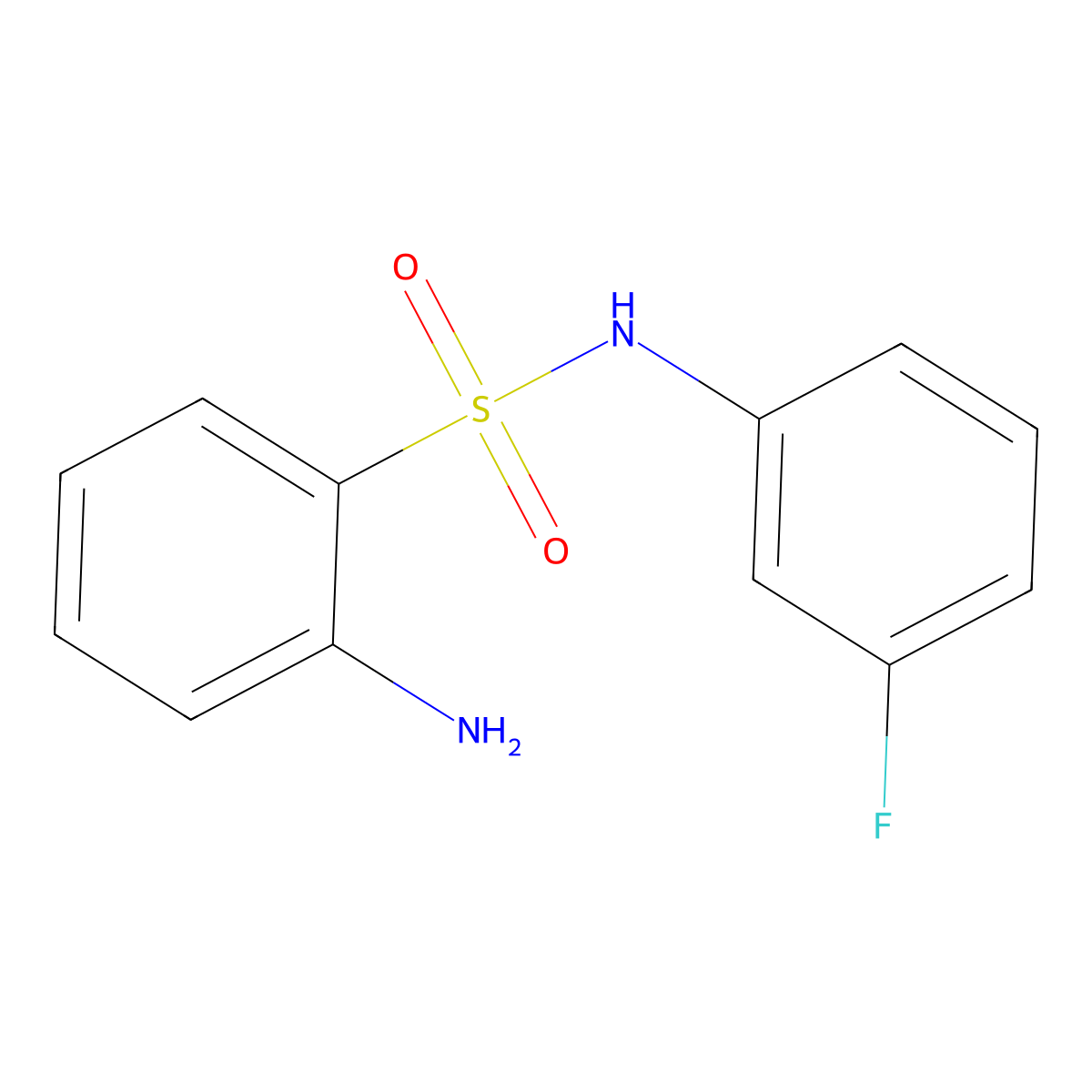 2-Amino-N-(3-fluorophenyl)benzenesulfonamide molecular structure, CAS 178479-19-1