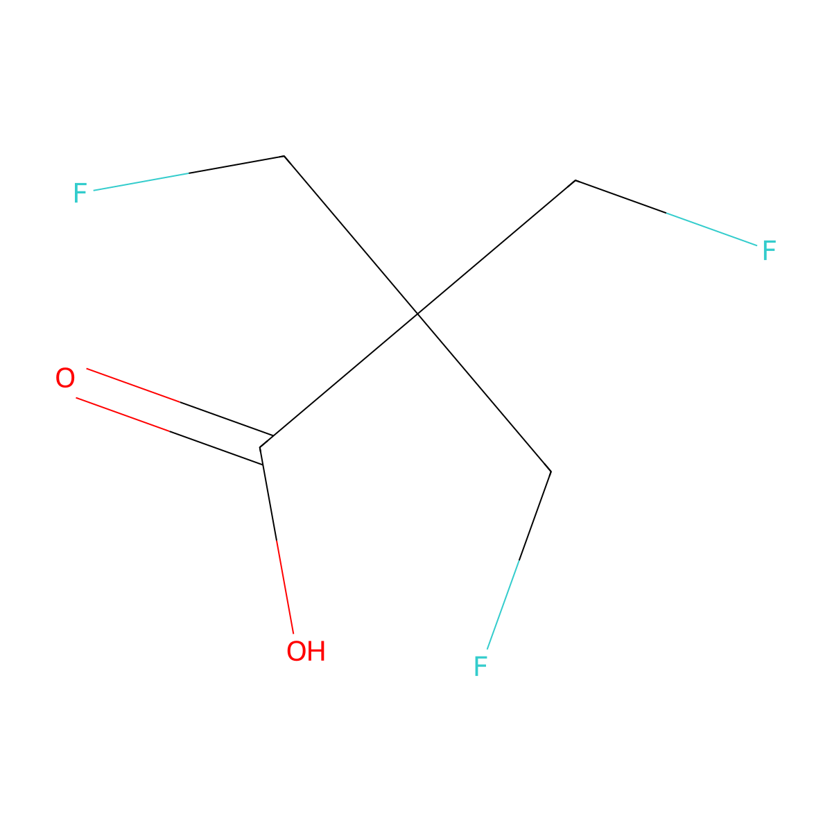 3-Fluoro-2,2-bis(fluoromethyl)propanoic acid molecular structure, CAS 1784791-80-5