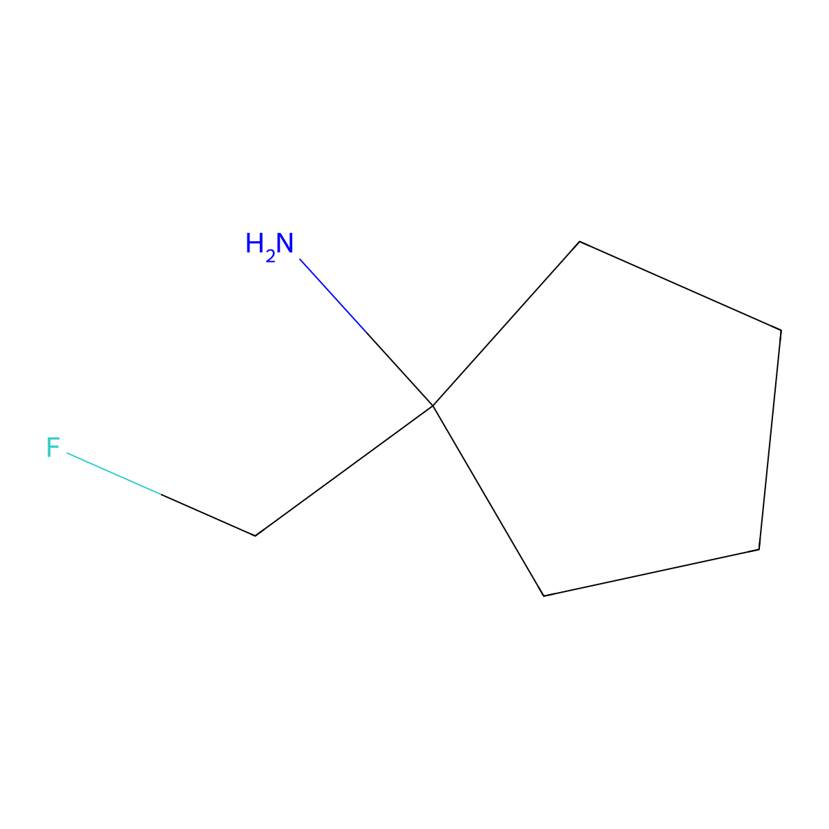 1-(Fluoromethyl)cyclopentan-1-amine molecular structure, CAS 1784794-54-2
