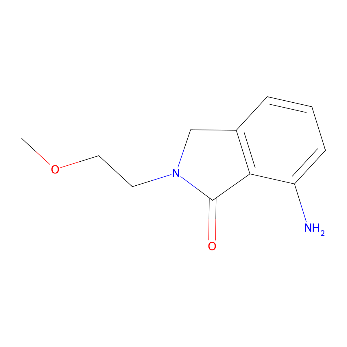 7-Amino-2-(2-methoxyethyl)-2,3-dihydro-1H-isoindol-1-one molecular structure, CAS 1784800-93-6