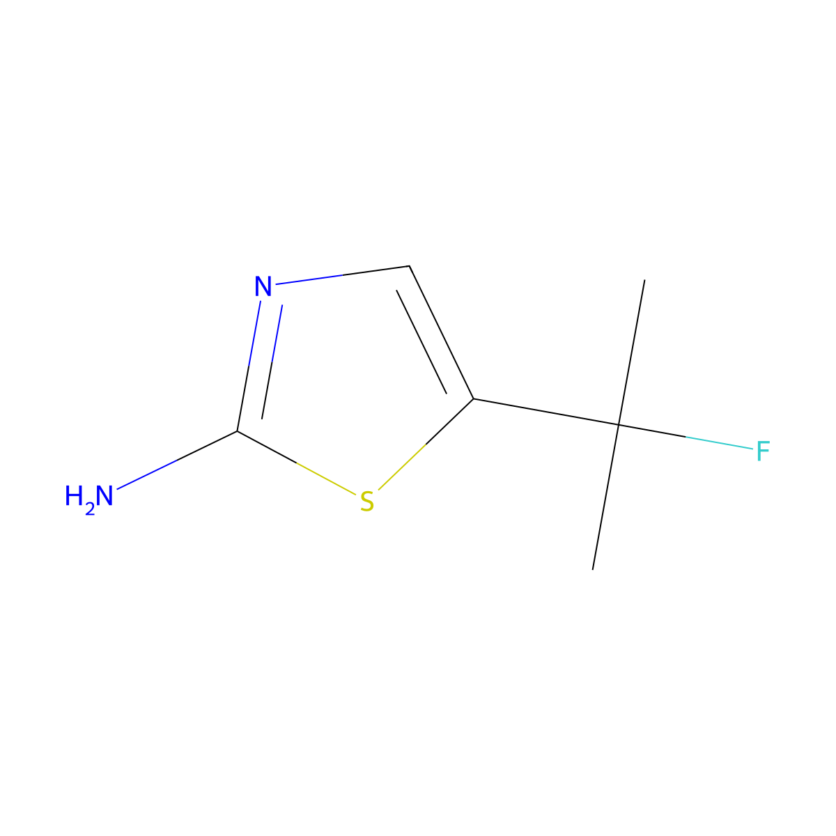 5-(2-Fluoropropan-2-YL)-1,3-thiazol-2-amine molecular structure, CAS 1784812-51-6