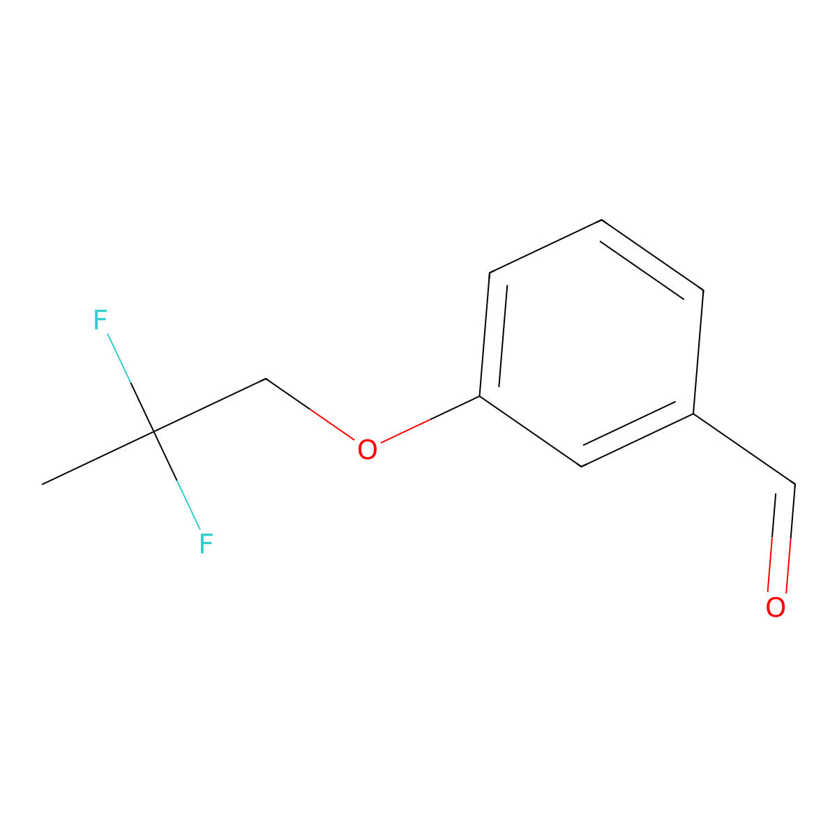 3-(2,2-Difluoropropoxy)benzaldehyde molecular structure, CAS 1784821-70-0