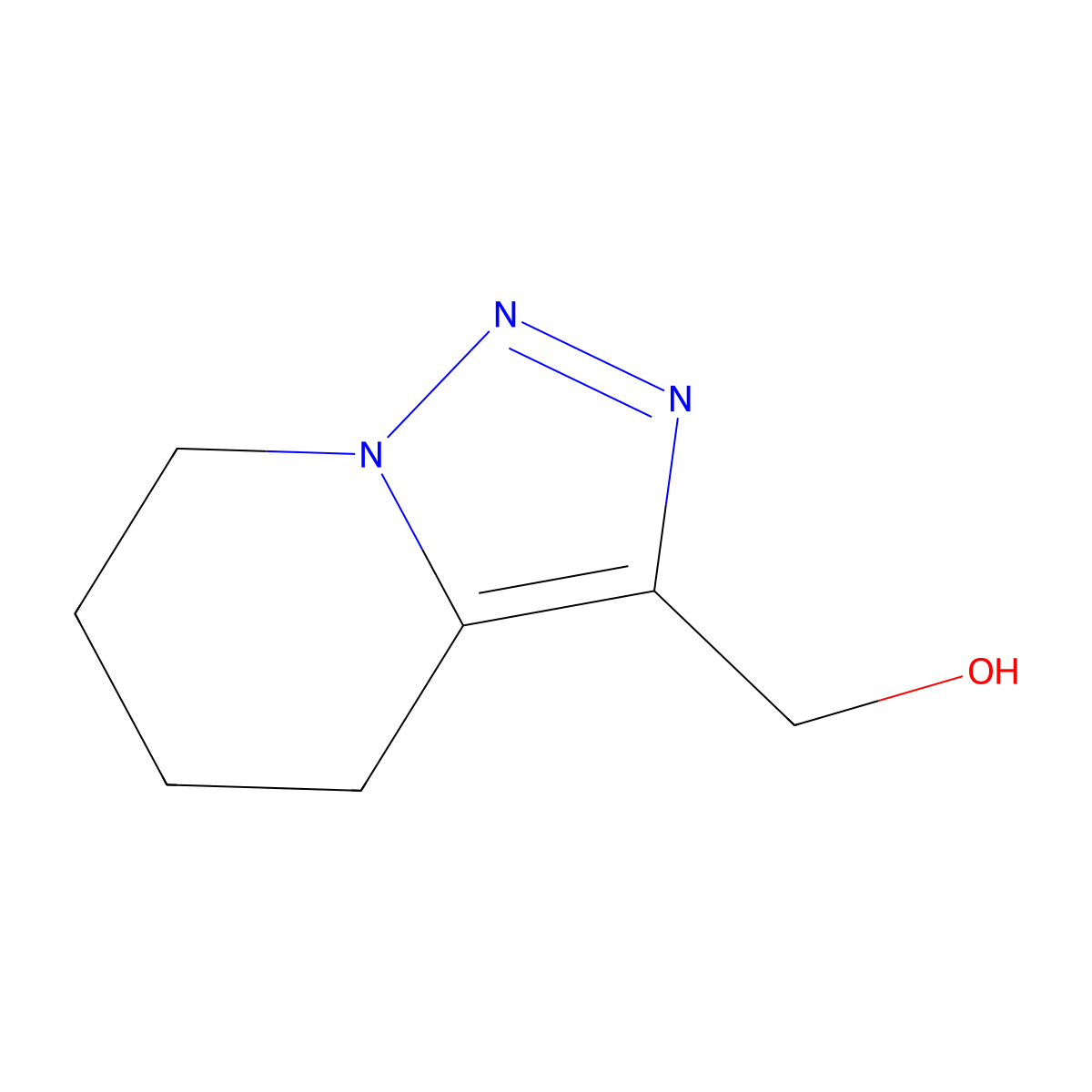 {4H,5H,6H,7H-[1,2,3]triazolo[1,5-a]pyridin-3-yl}methanol molecular structure, CAS 1784823-24-0