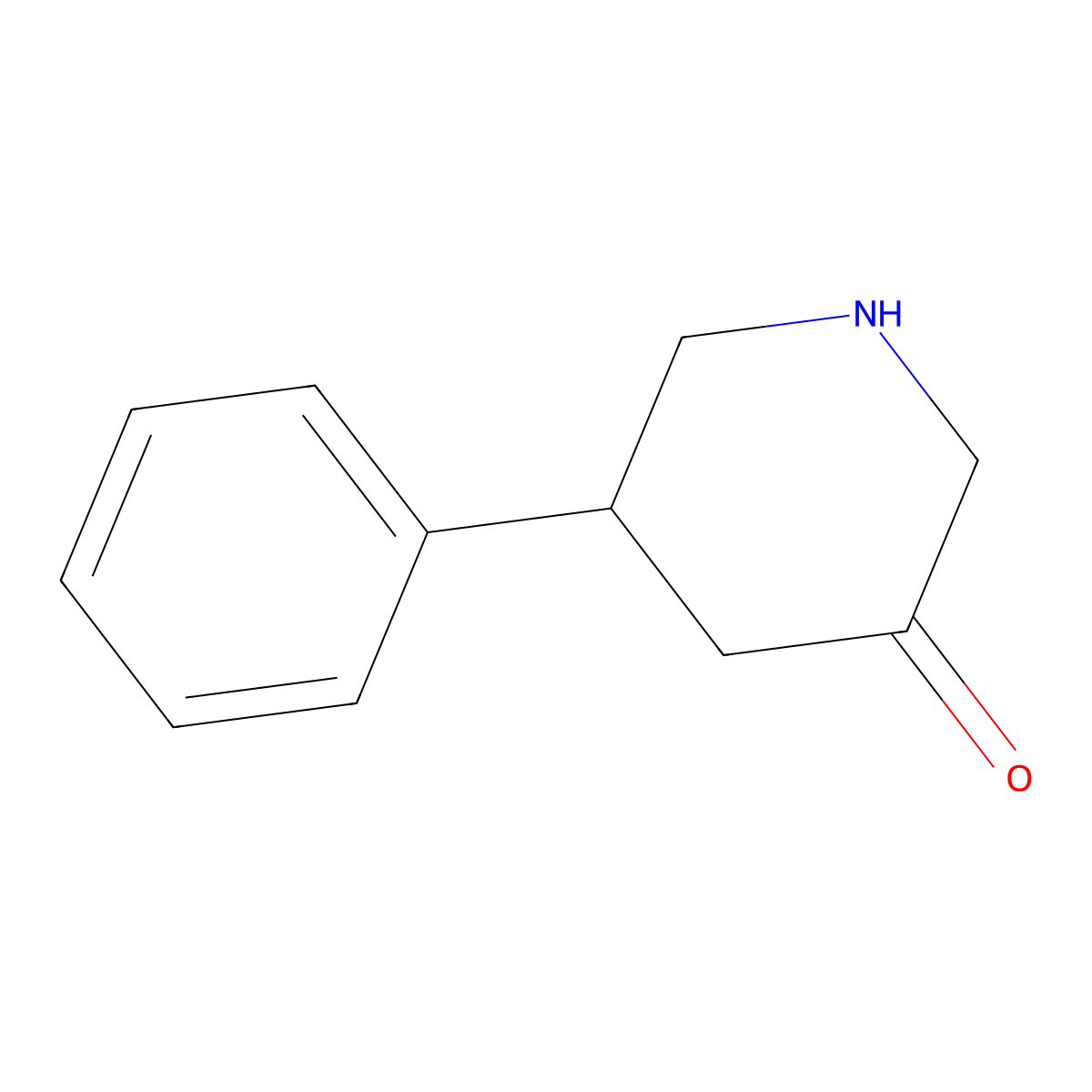 5-Phenylpiperidin-3-one molecular structure, CAS 1784826-79-4