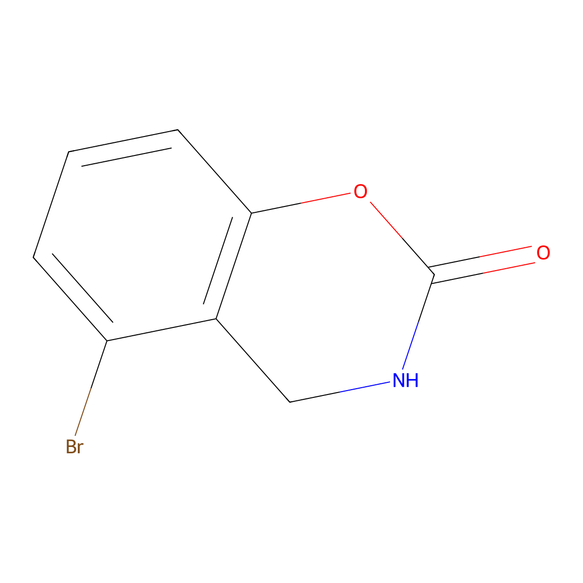 5-bromo-3,4-dihydro-2H-1,3-benzoxazin-2-one molecular structure, CAS 1784839-34-4