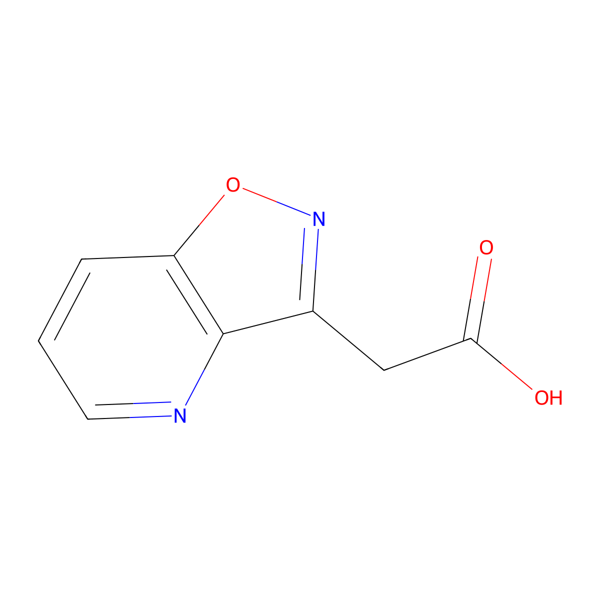 2-(Isoxazolo[4,5-B]pyridin-3-YL)acetic acid molecular structure, CAS 1784857-27-7