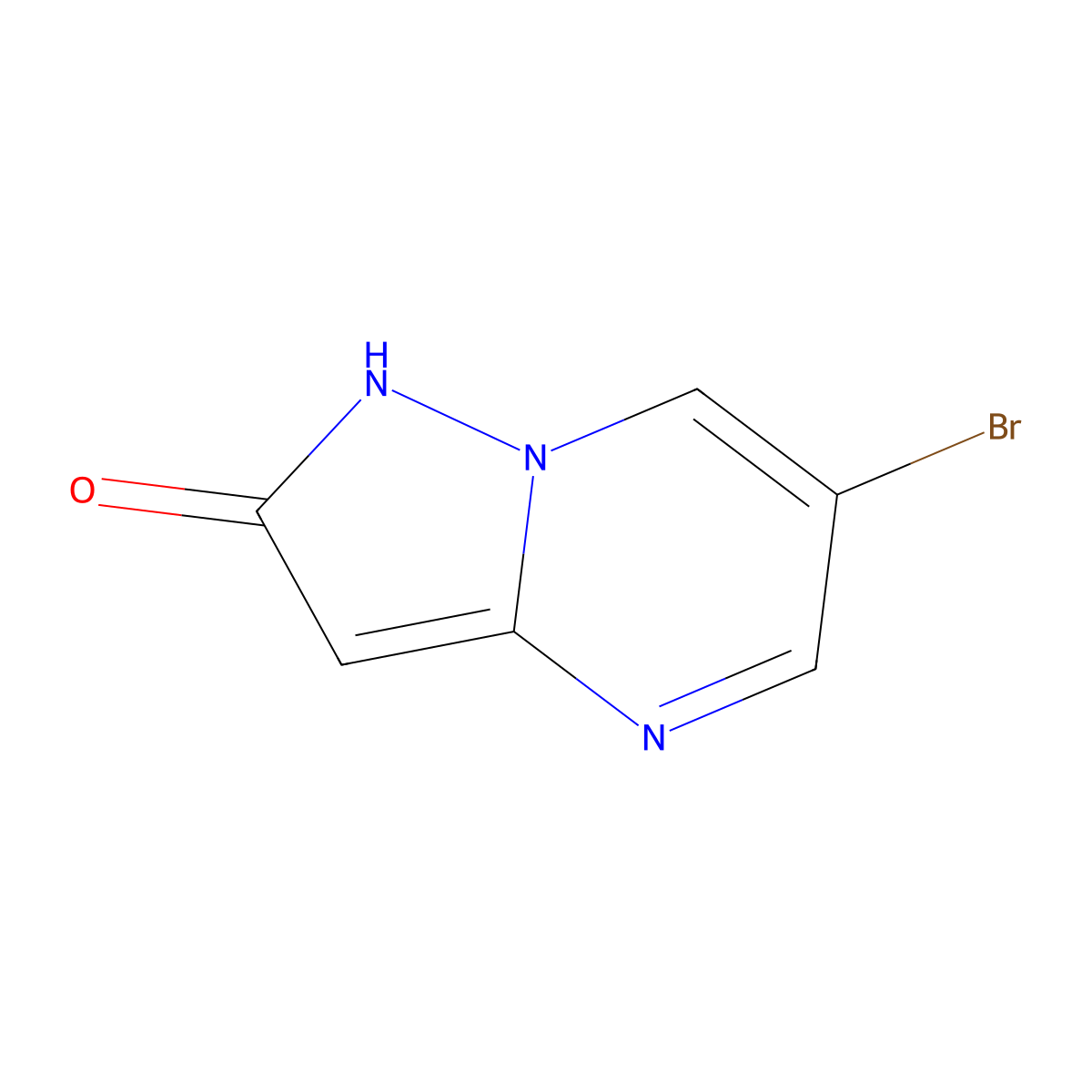 6-Bromopyrazolo[1,5-a]pyrimidin-2-ol molecular structure, CAS 1784859-24-0