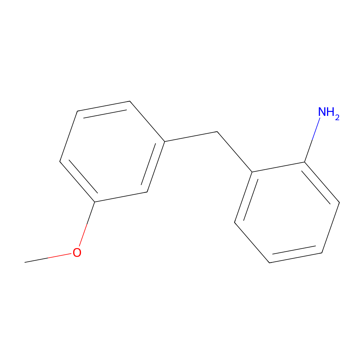 2-[(3-Methoxyphenyl)methyl]aniline molecular structure, CAS 1784859-26-2