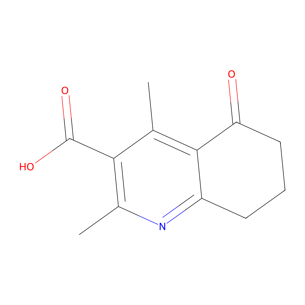 2,4-Dimethyl-5-oxo-5,6,7,8-tetrahydroquinoline-3-carboxylic acid molecular structure, CAS 1784870-65-0