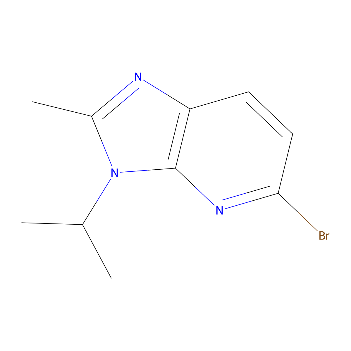 5-Bromo-3-isopropyl-2-methyl-3H-imidazo[4,5-B]pyridine molecular structure, CAS 1784871-38-0