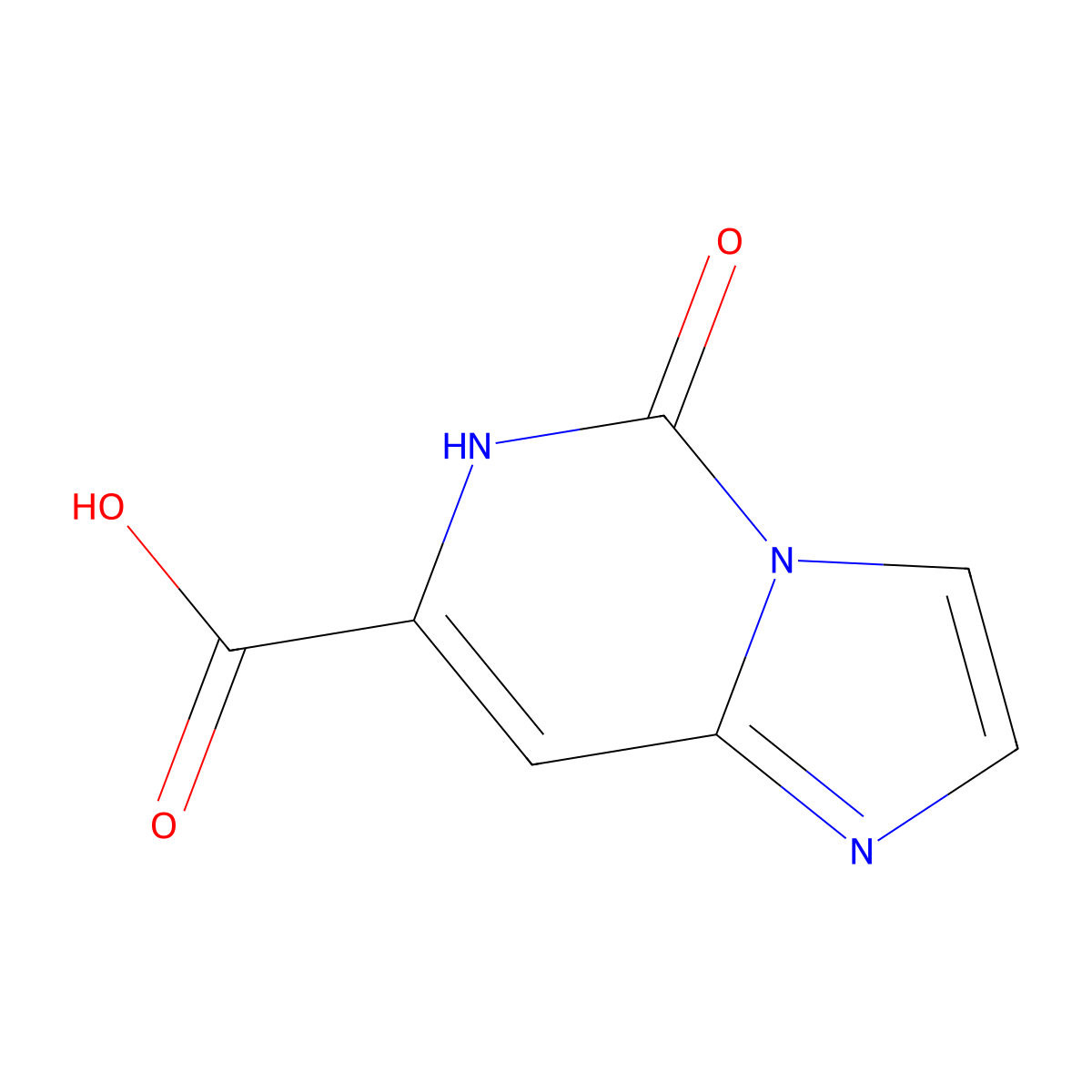 5-oxo-5H,6H-imidazo[1,2-c]pyrimidine-7-carboxylic acid molecular structure, CAS 1784874-23-2