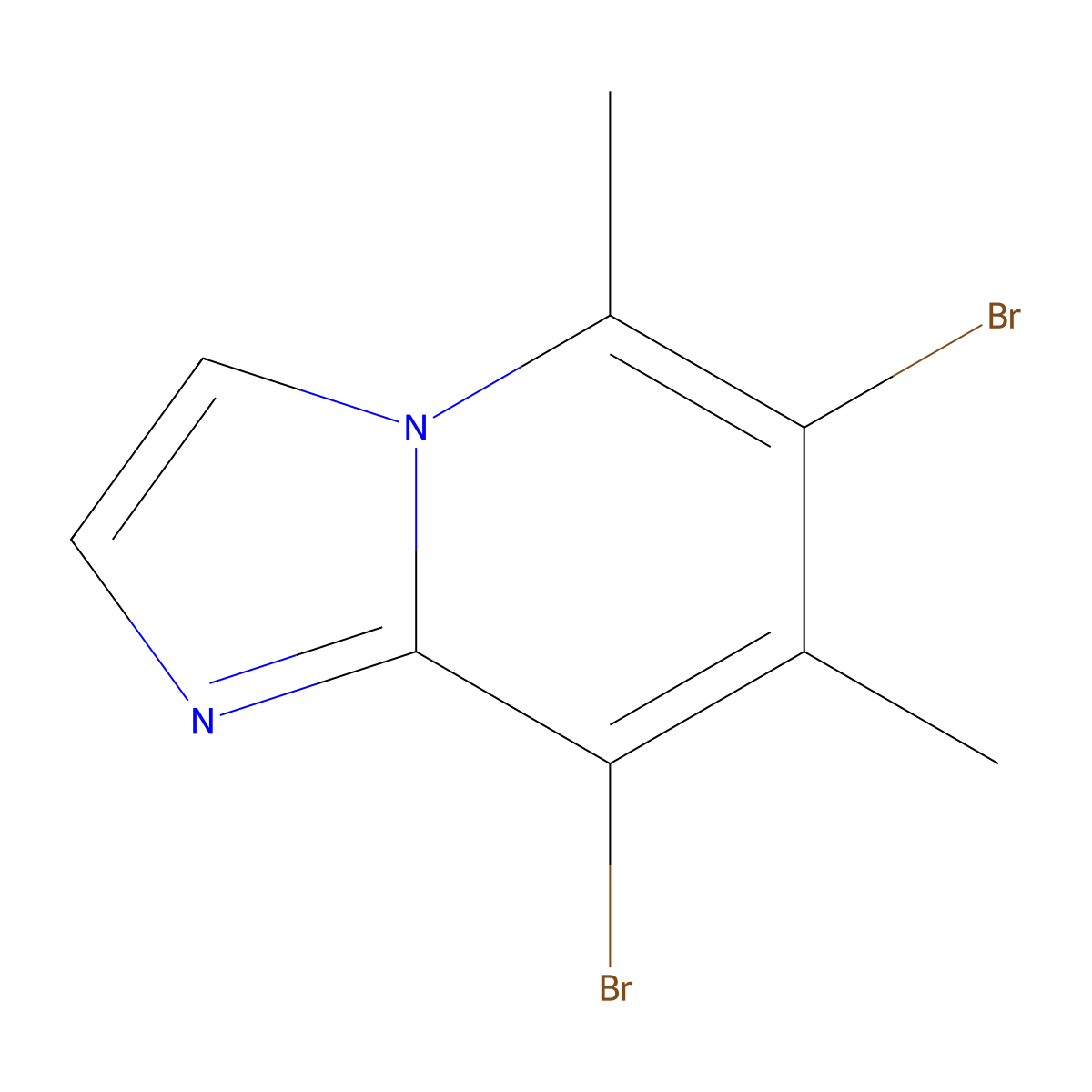 6,8-Dibromo-5,7-dimethylimidazo[1,2-a]pyridine molecular structure, CAS 178488-35-2