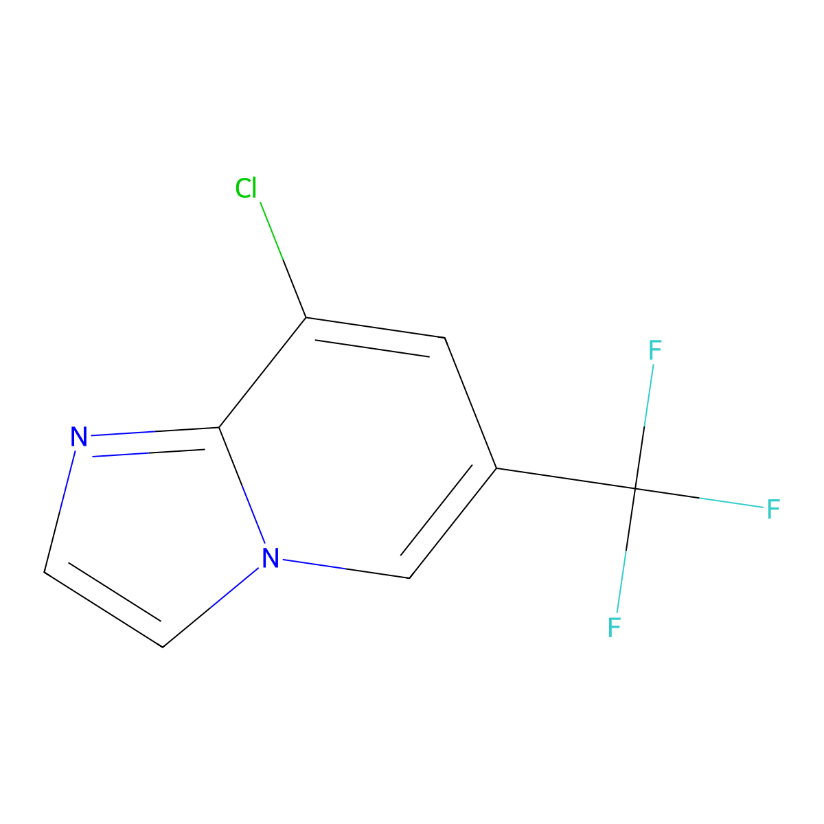 8-Chloro-6-(trifluoromethyl)imidazo[1,2-a]pyridine molecular structure, CAS 178488-36-3