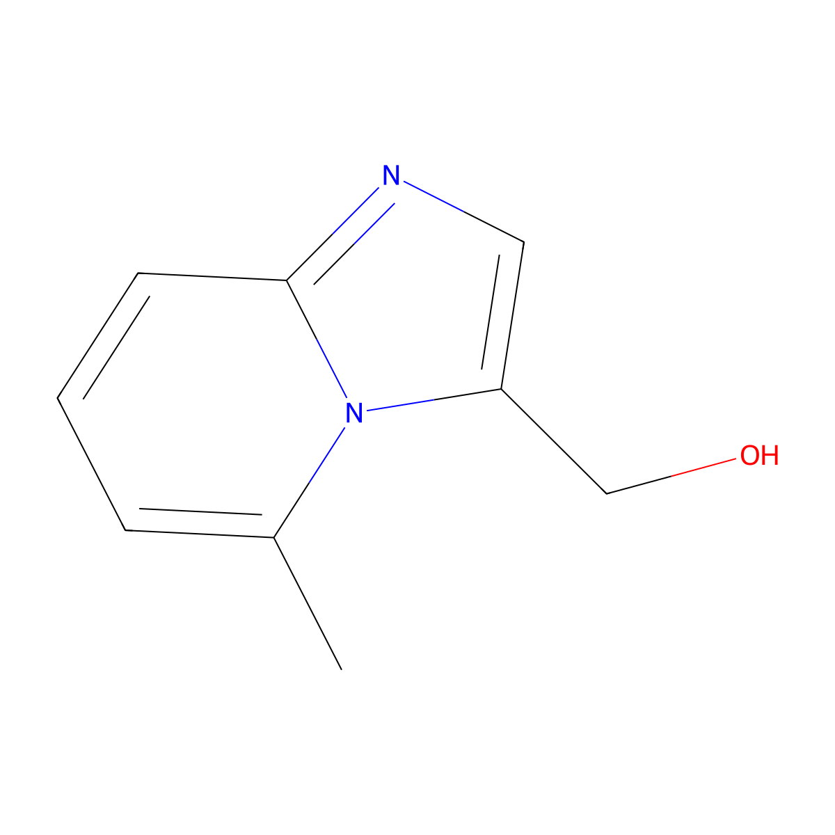 (5-Methylimidazo[1,2-a]pyridin-3-yl)methanol molecular structure, CAS 178488-39-6