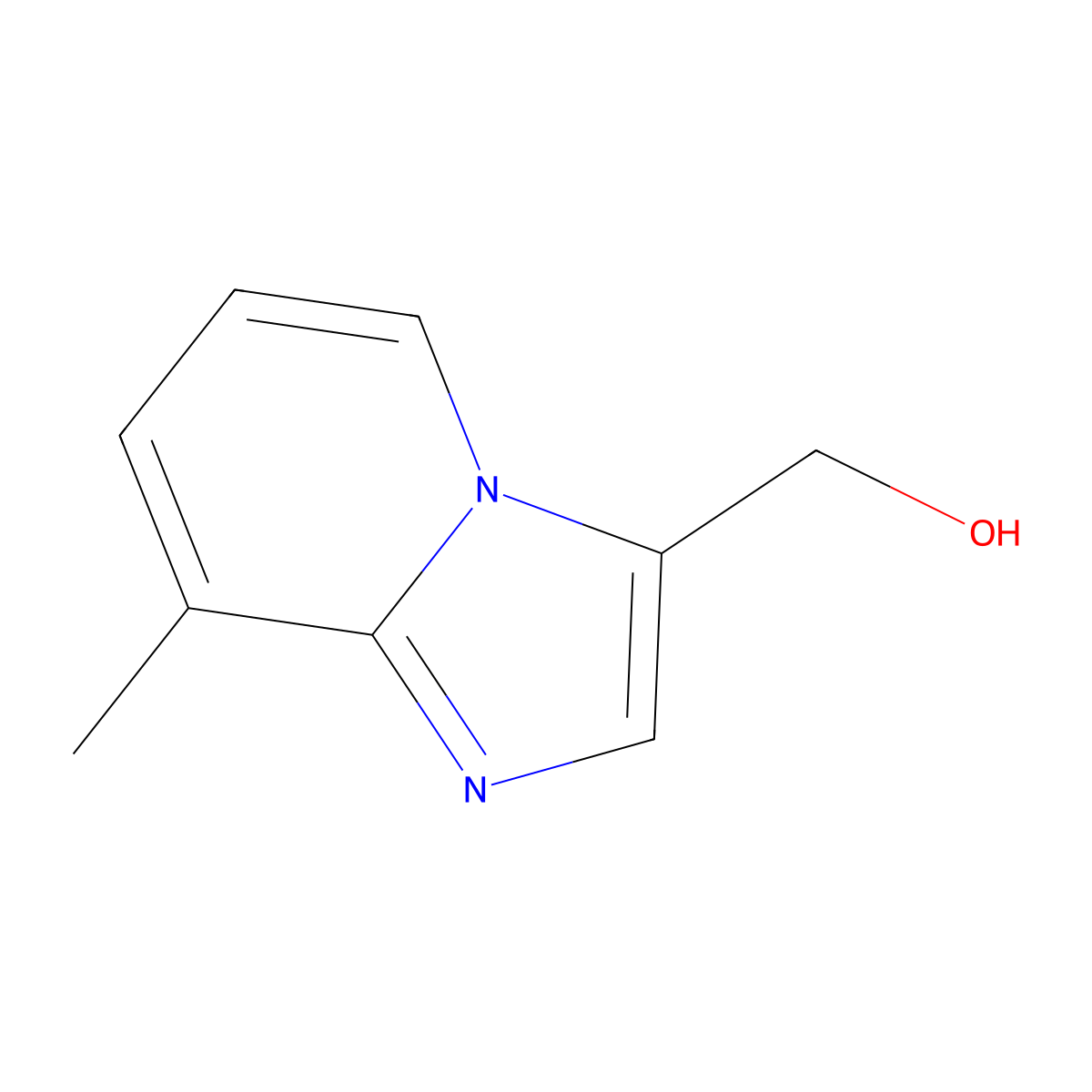 (8-Methylimidazo[1,2-a]pyridin-3-yl)methanol molecular structure, CAS 178488-40-9
