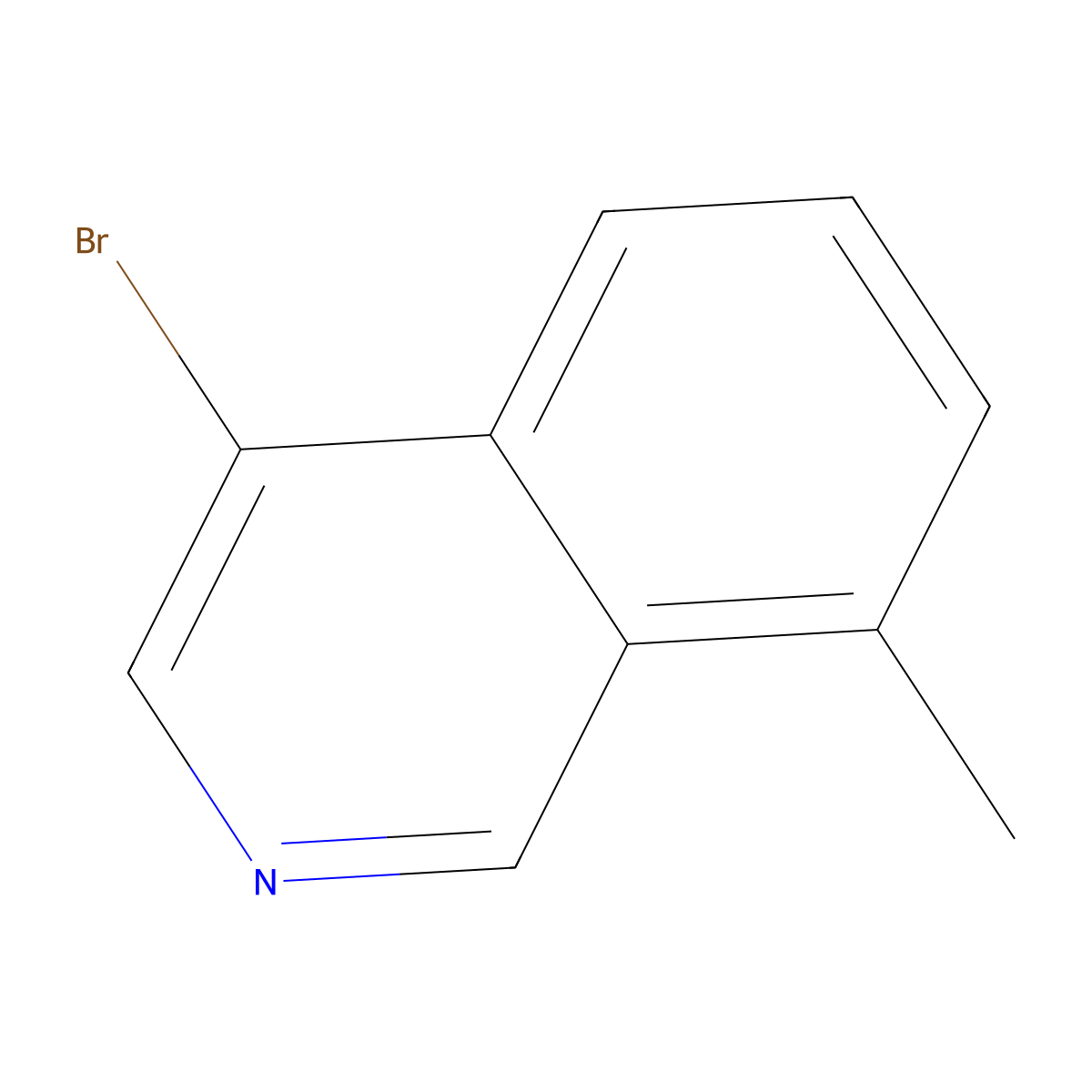 4-Bromo-8-methylisoquinoline molecular structure, CAS 1784882-13-8