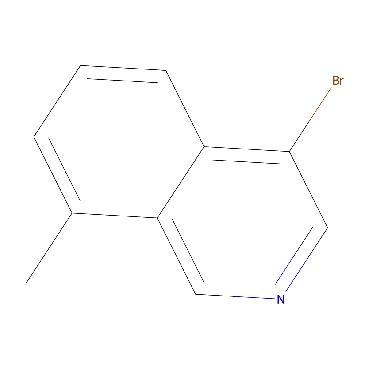 4-Bromo-8-methylisoquinoline molecular structure, CAS 1784882-13-8