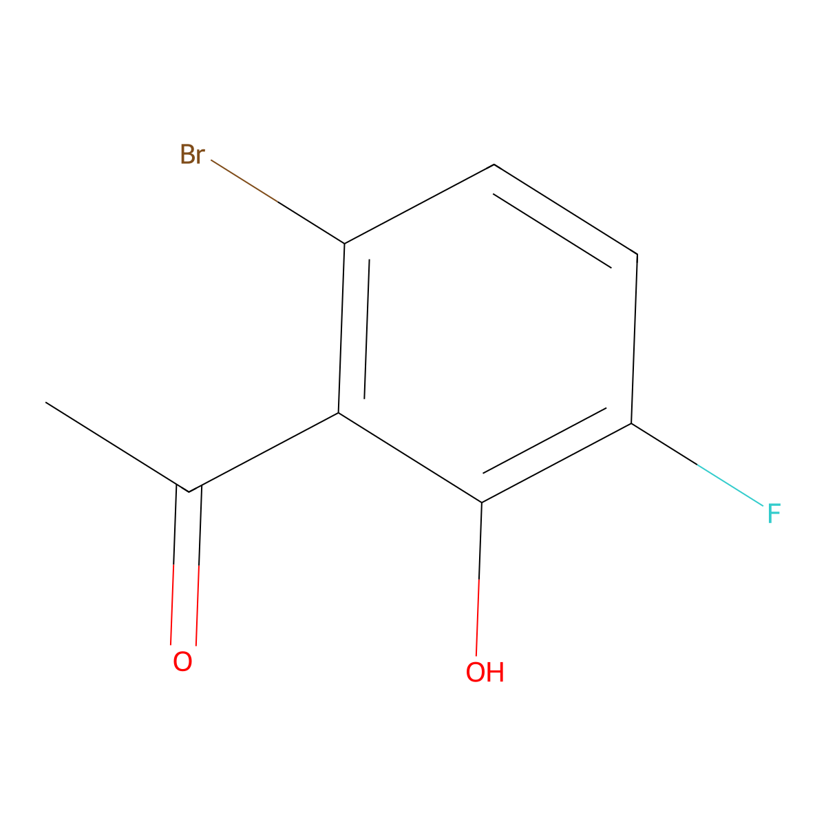 6'-Bromo-3'-fluoro-2'-hydroxyacetophenone molecular structure, CAS 1784890-10-3