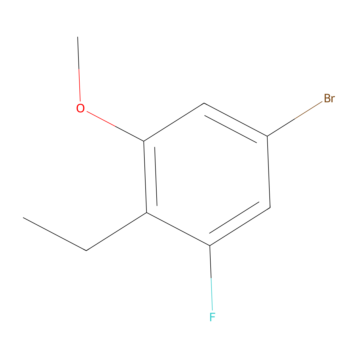 5-Bromo-2-ethyl-1-fluoro-3-methoxybenzene molecular structure, CAS 1784890-46-5