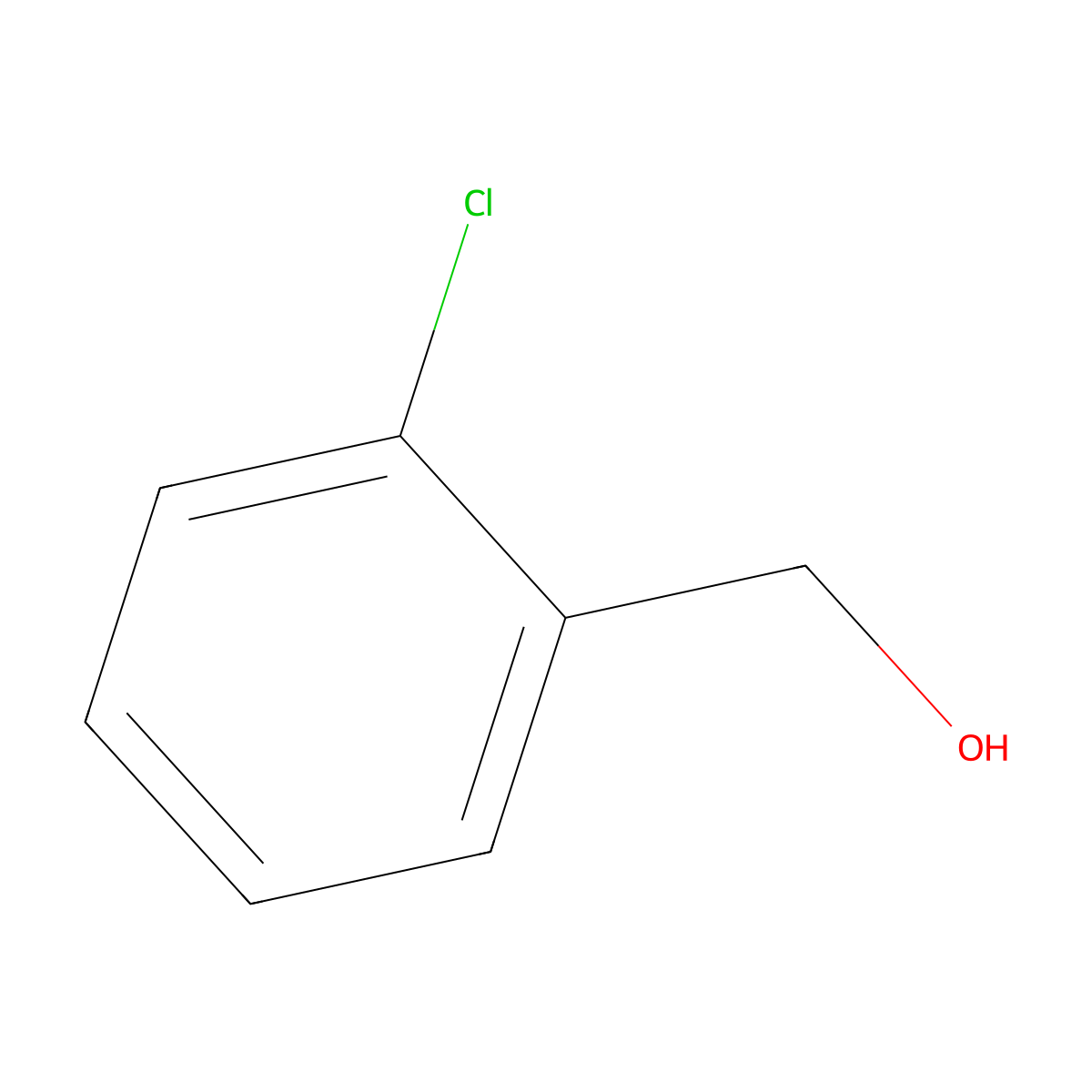 2-Chlorobenzyl alcohol molecular structure, CAS 17849-38-6