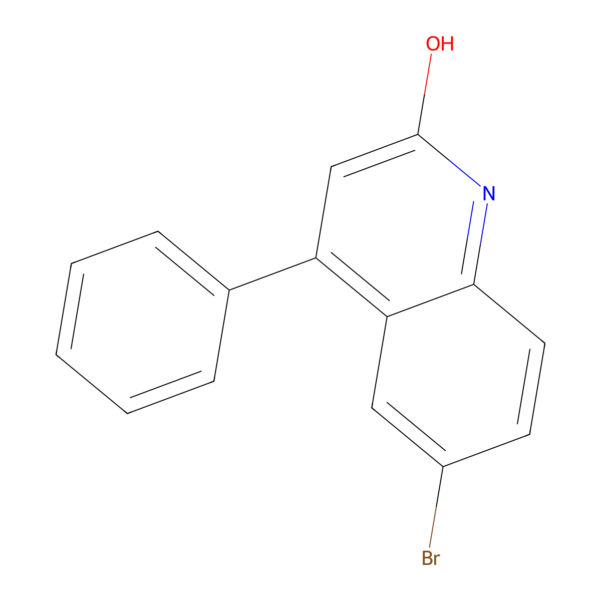 6-bromo-4-phenyl-1H-quinolin-2-one molecular structure, CAS 178490-58-9
