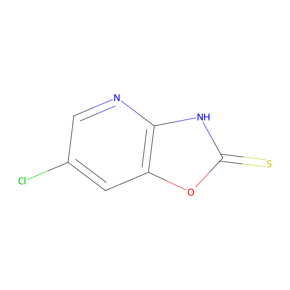 6-Chloro-[1,3]oxazolo[4,5-b]pyridine-2-thiol molecular structure, CAS 1784905-53-8