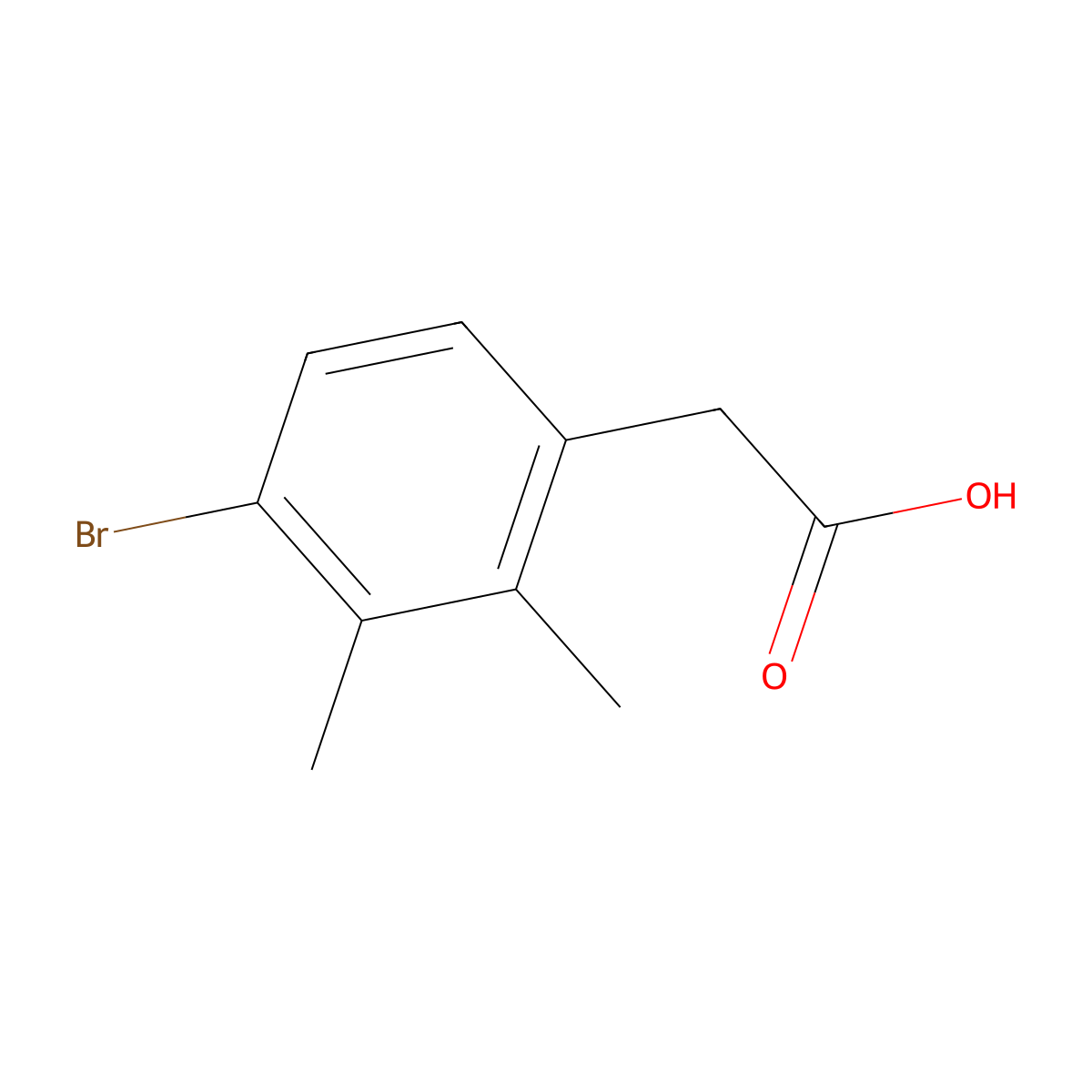 2-(4-Bromo-2,3-dimethylphenyl)acetic acid molecular structure, CAS 1784908-25-3