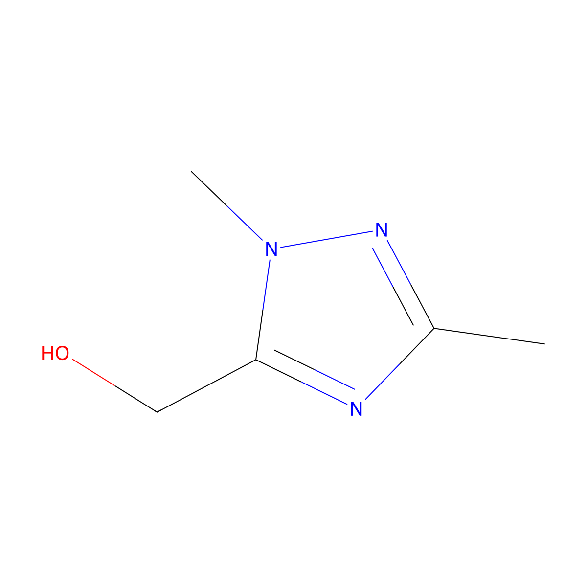 (1,3-dimethyl-1H-1,2,4-triazol-5-yl)methanol molecular structure, CAS 1784913-68-3