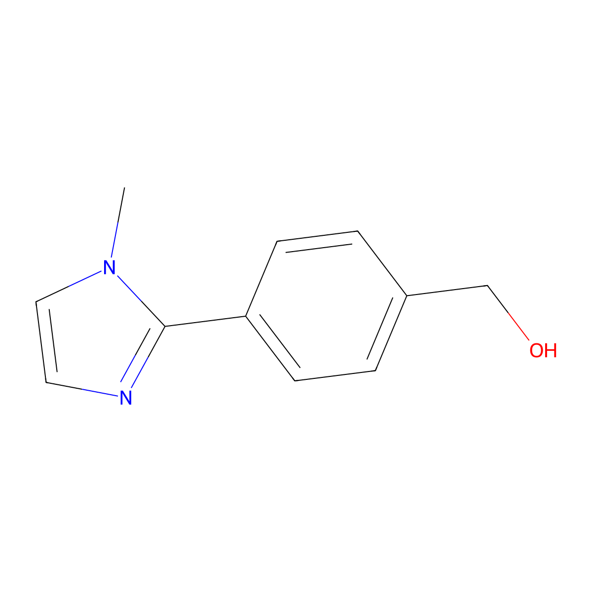 [4-(1-Methylimidazol-2-yl)phenyl]methanol molecular structure, CAS 1784917-74-3