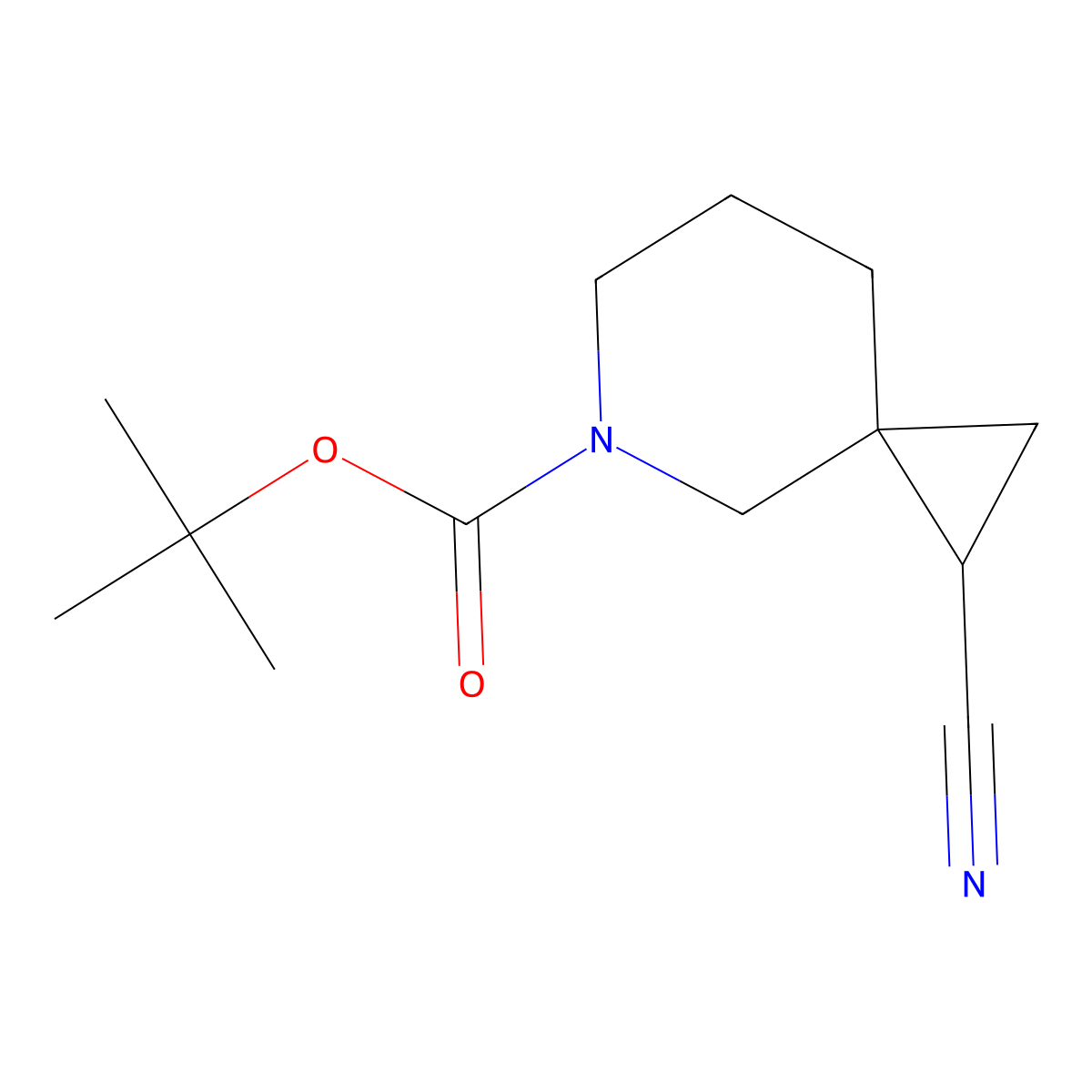 tert-Butyl 1-cyano-5-azaspiro[2.5]octane-5-carboxylate molecular structure, CAS 1784918-91-7