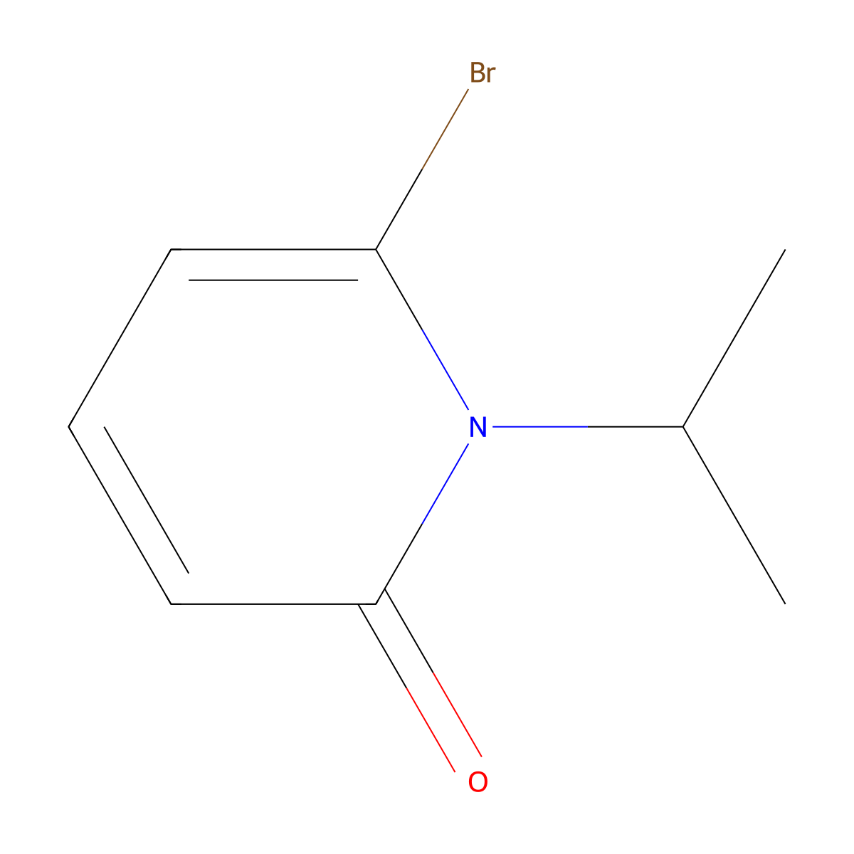 6-Bromo-1-isopropylpyridin-2(1H)-one molecular structure, CAS 1784930-89-7
