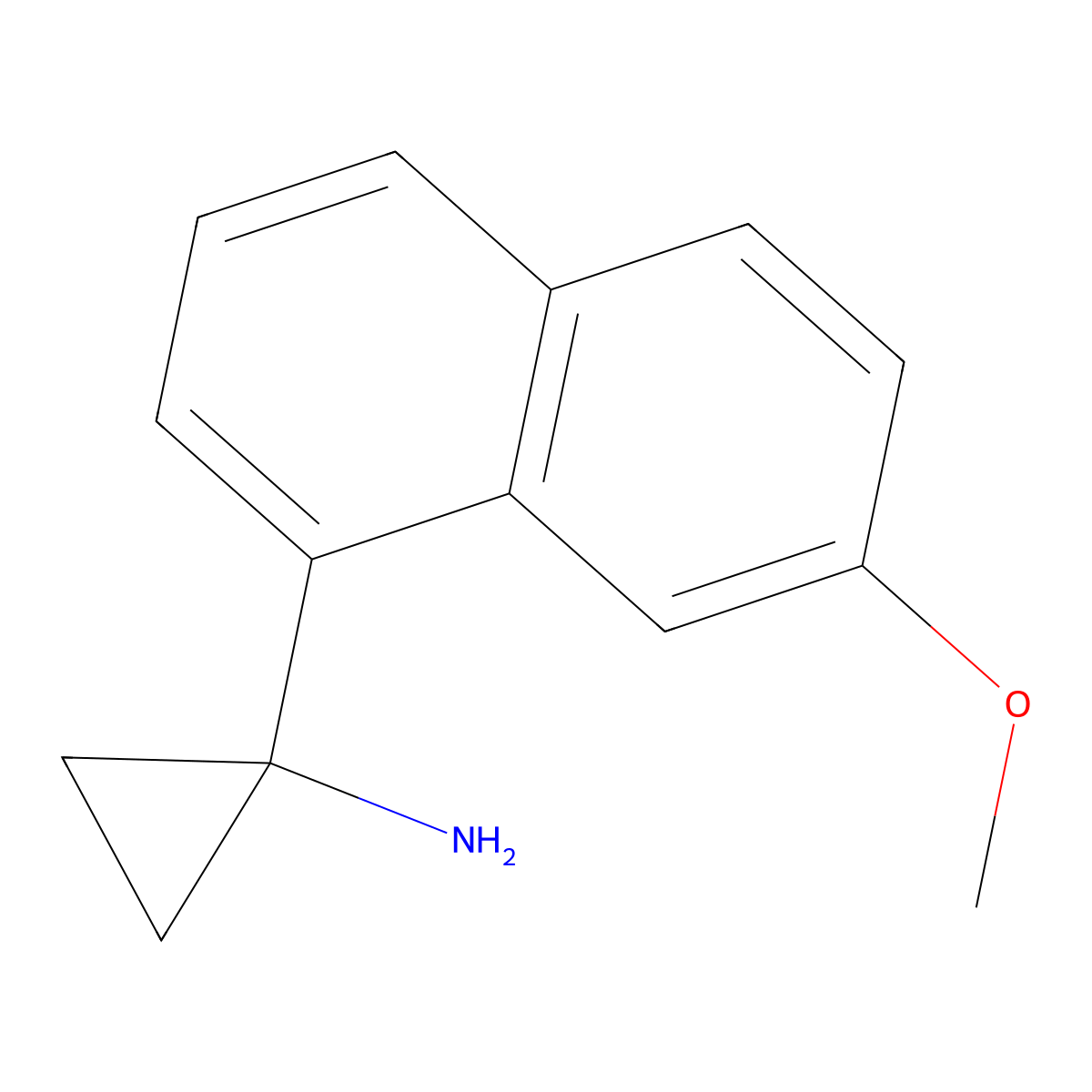 1-(7-Methoxy-1-naphthyl)cyclopropanamine molecular structure, CAS 1784934-11-7
