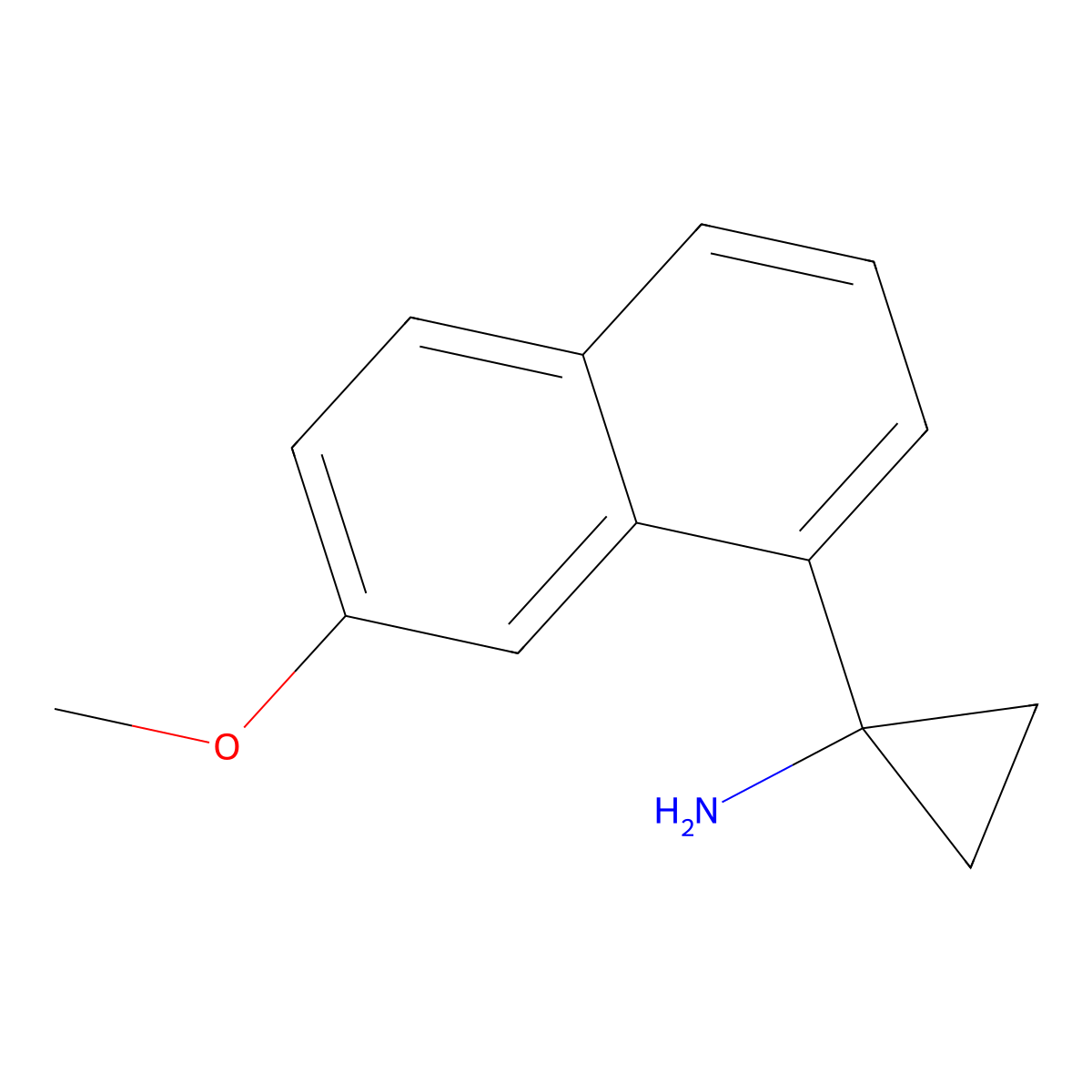 1-(7-Methoxy-1-naphthyl)cyclopropanamine molecular structure, CAS 1784934-11-7