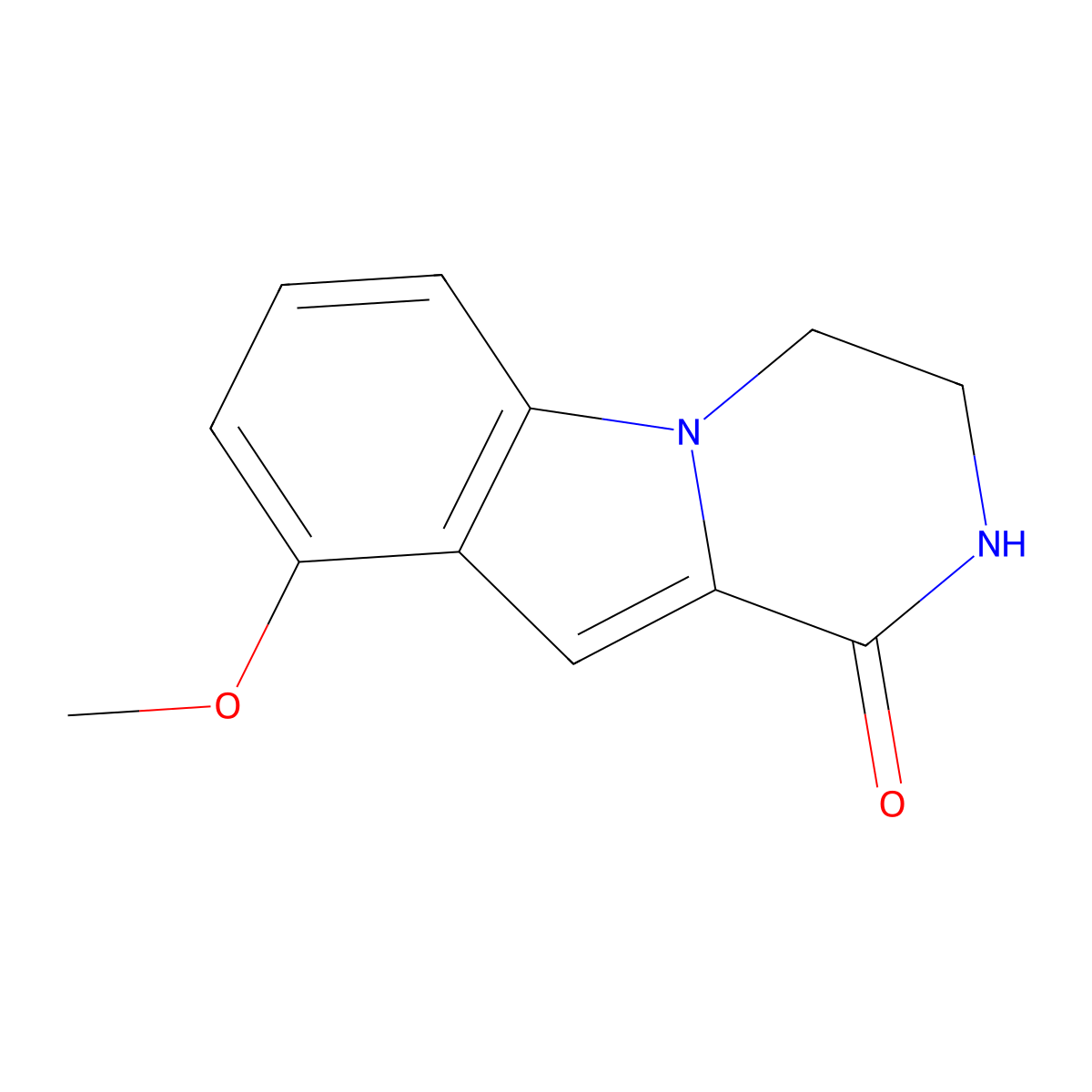 9-Methoxy-3,4-dihydropyrazino[1,2-a]indol-1(2H)-one molecular structure, CAS 1784941-97-4