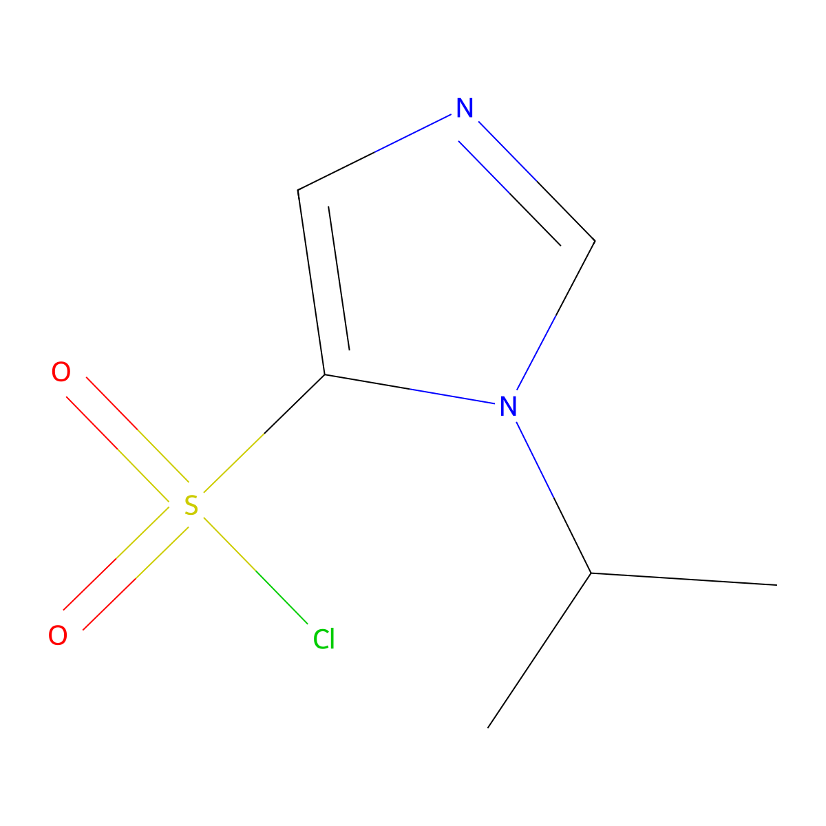 1-(propan-2-yl)-1H-imidazole-5-sulfonylchloride molecular structure, CAS 1784943-94-7