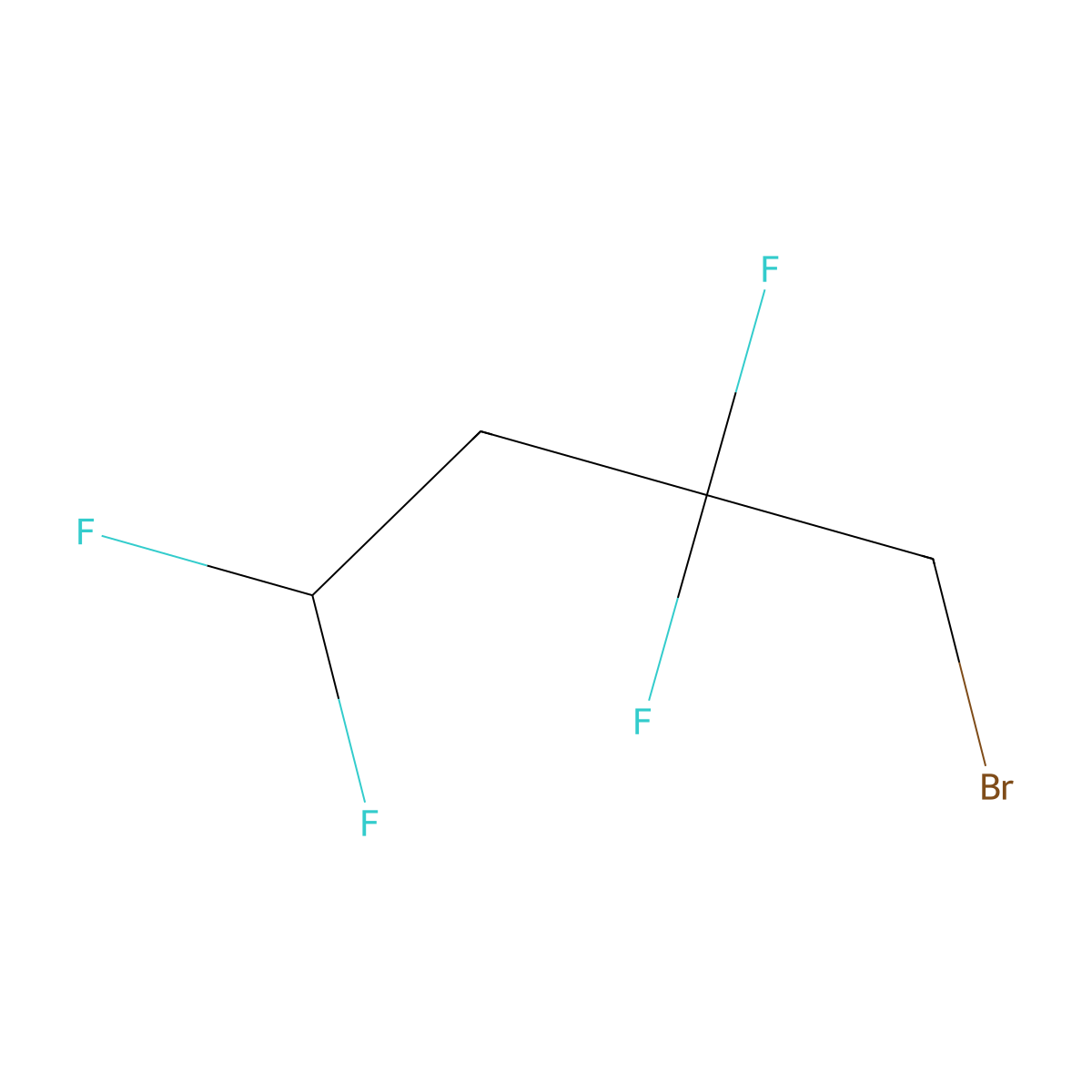 4-Bromo-1,1,3,3-tetrafluorobutane molecular structure, CAS 1784944-29-1