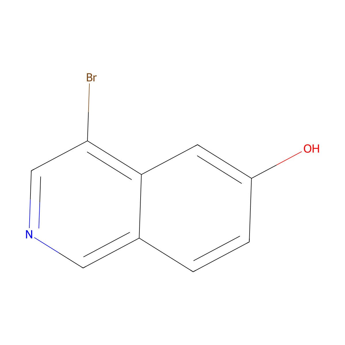 4-Bromoisoquinolin-6-ol molecular structure, CAS 1784957-15-8