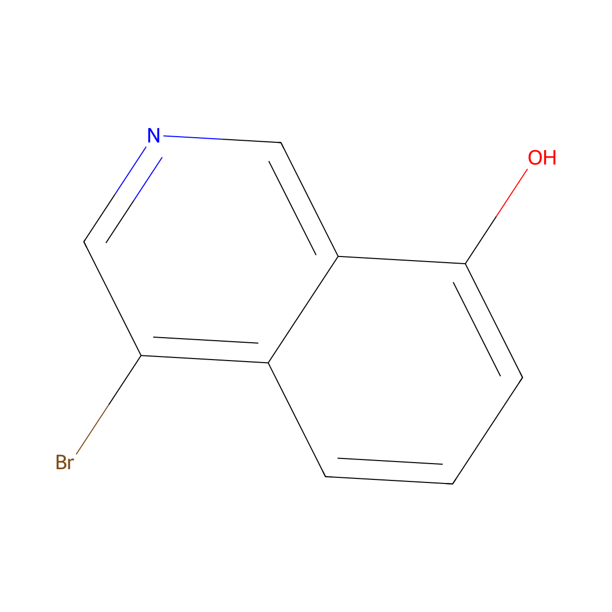 4-Bromoisoquinolin-8-ol molecular structure, CAS 1784957-23-8