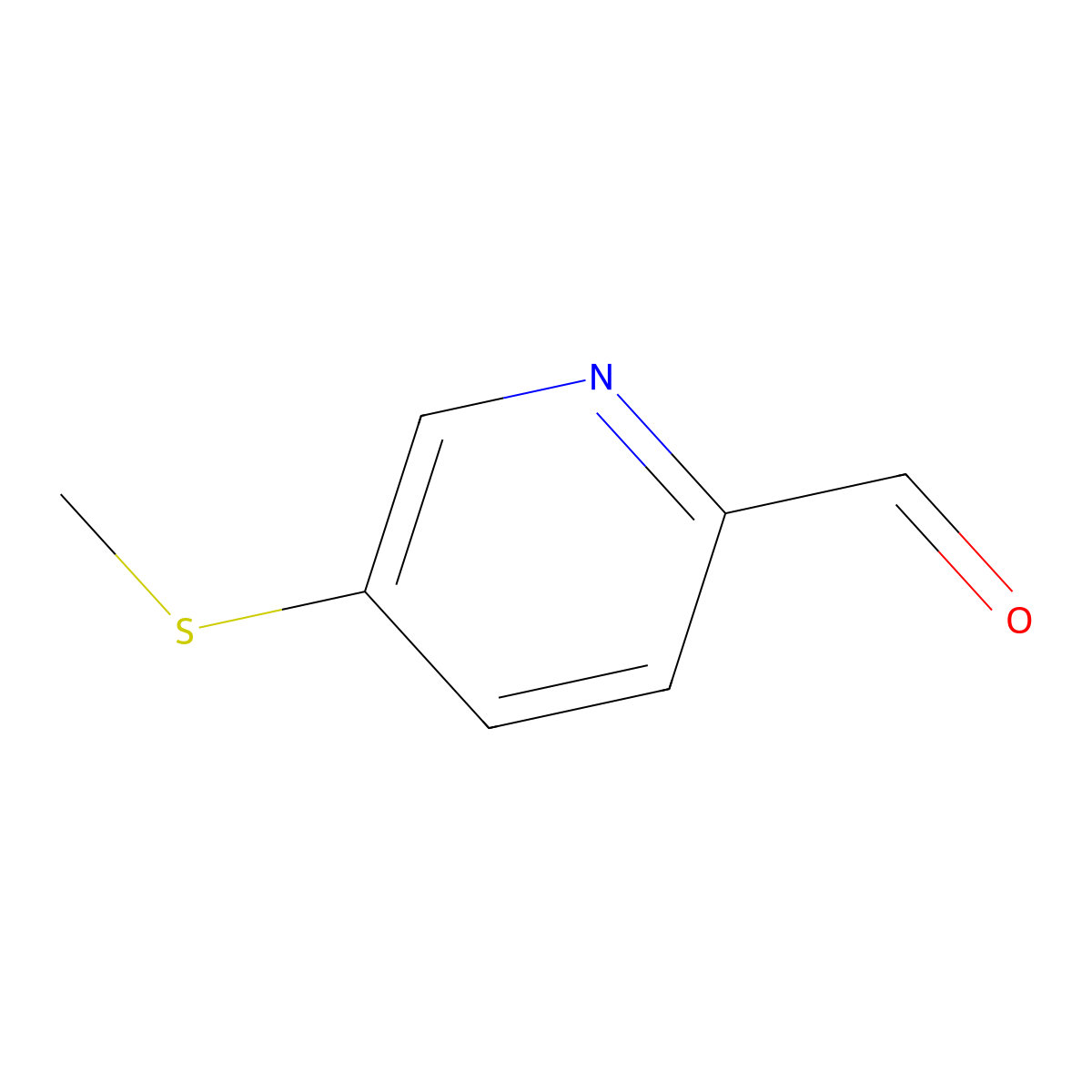 5-(Methylthio)picolinaldehyde molecular structure, CAS 1784970-43-9