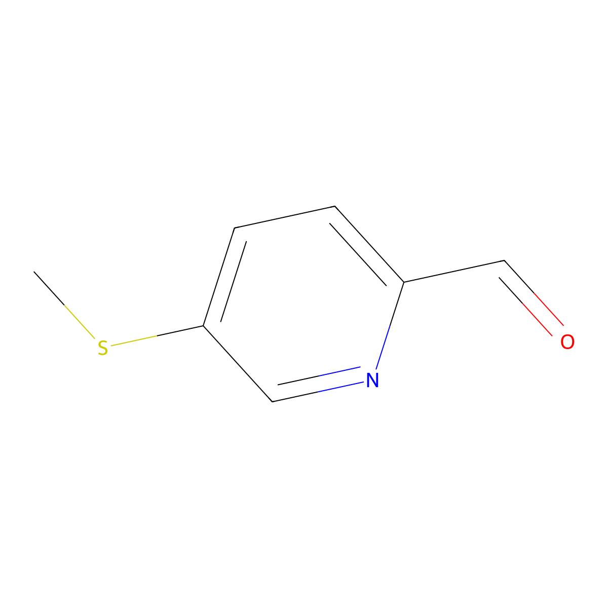 5-(Methylthio)picolinaldehyde molecular structure, CAS 1784970-43-9