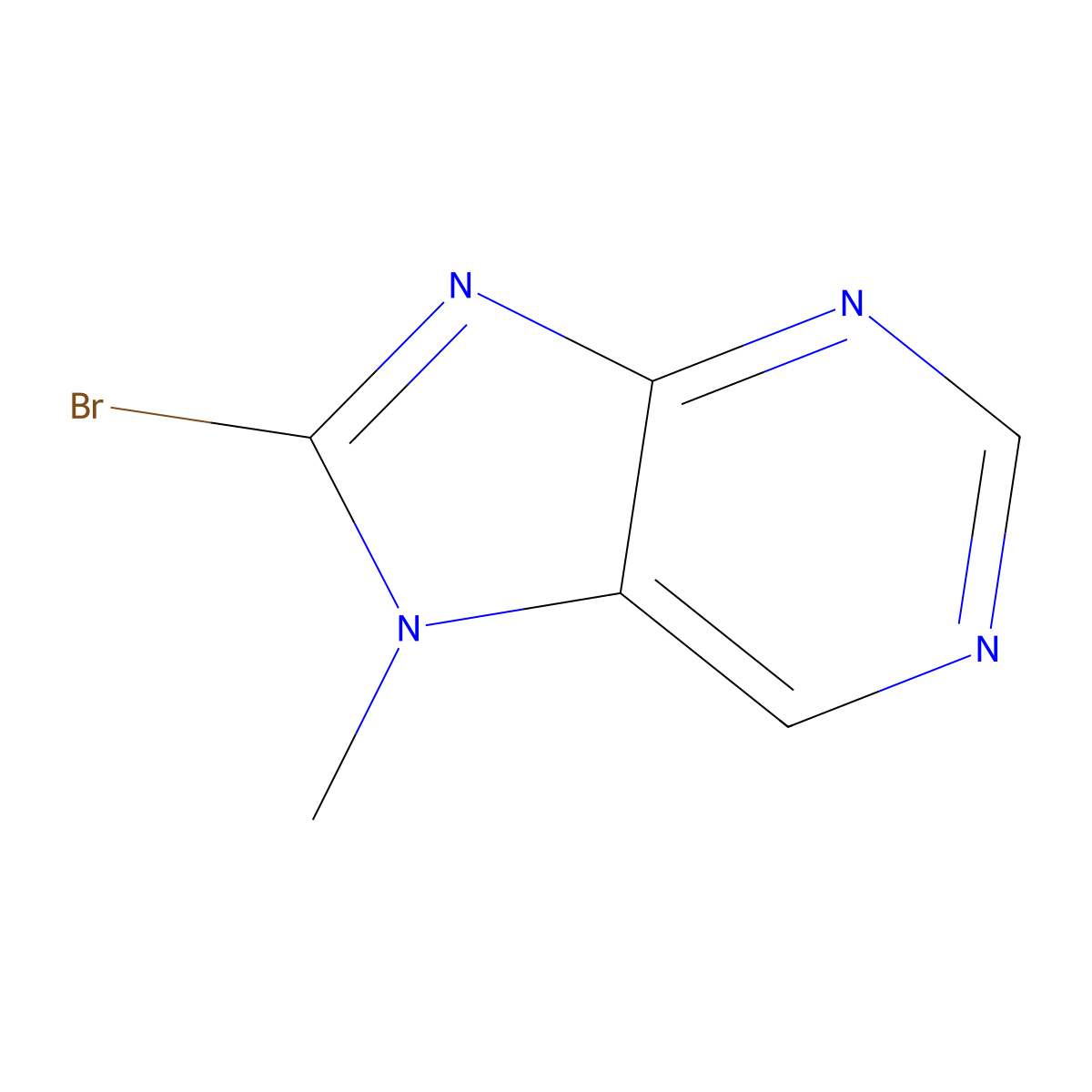 8-Bromo-7-methyl-7h-purine molecular structure, CAS 1784976-95-9